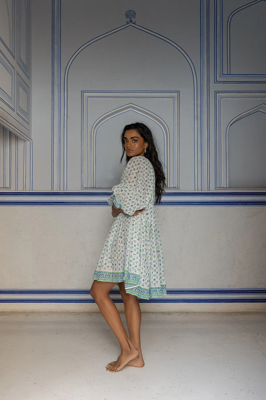 Kyra Mini Dress ~ Azure - Image 3