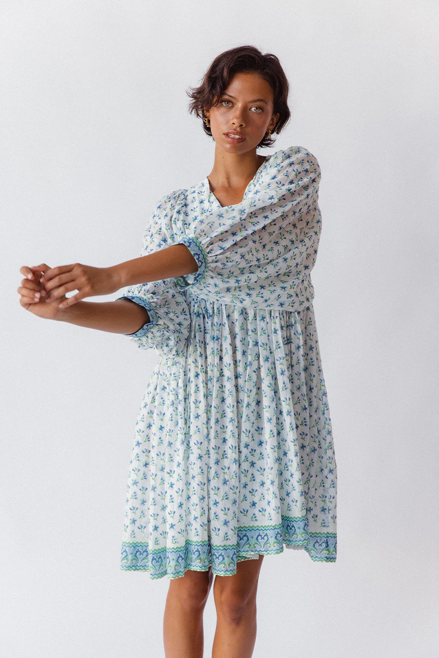 Kyra Mini Dress ~ Azure - Image 4