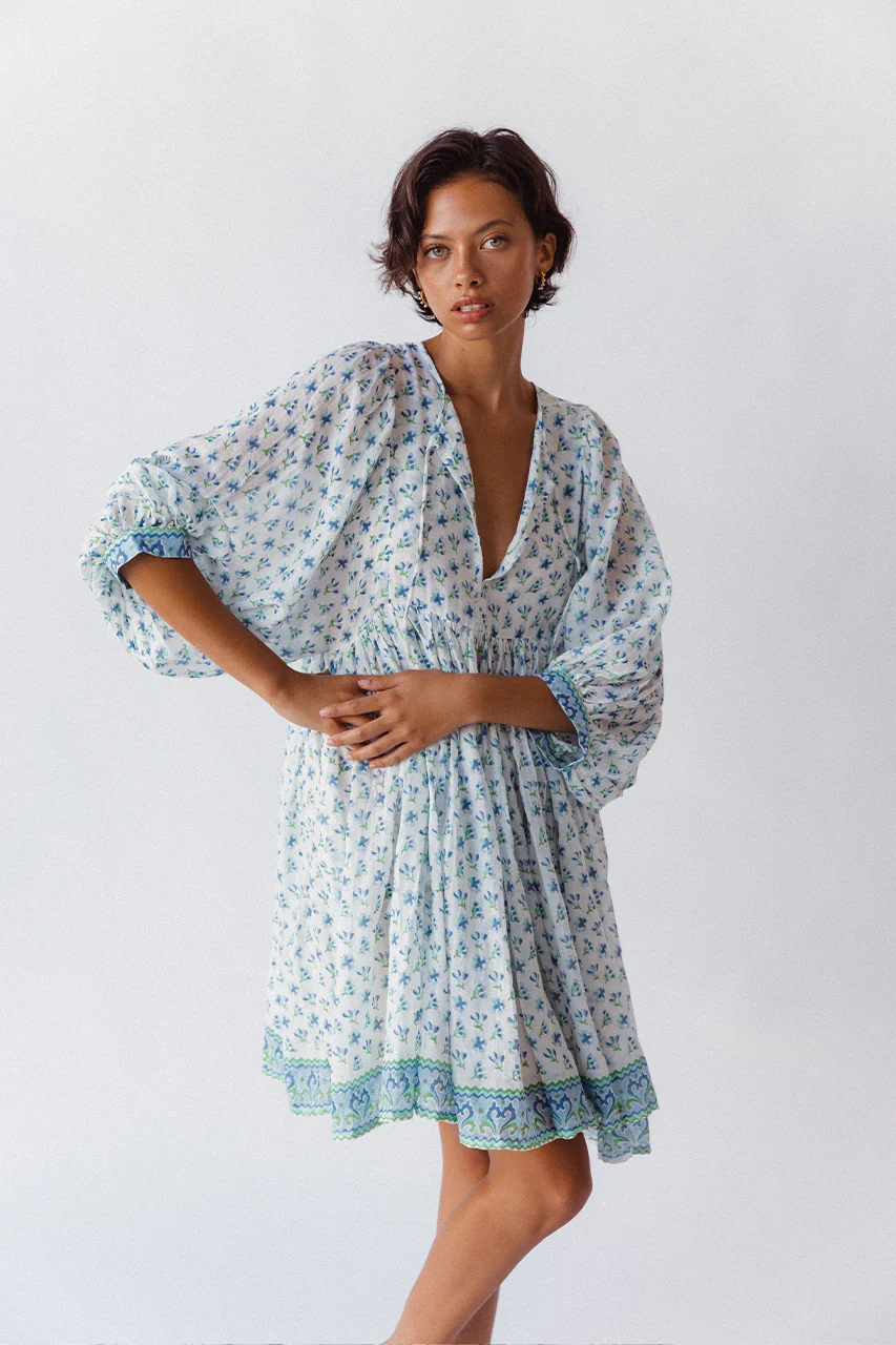 Kyra Mini Dress ~ Azure - Image 9