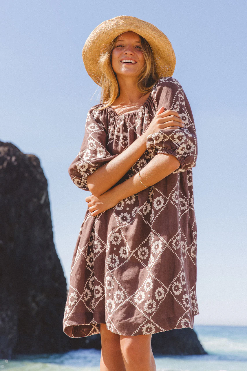 Dahlia Mini Dress ~ Maple - Image 3