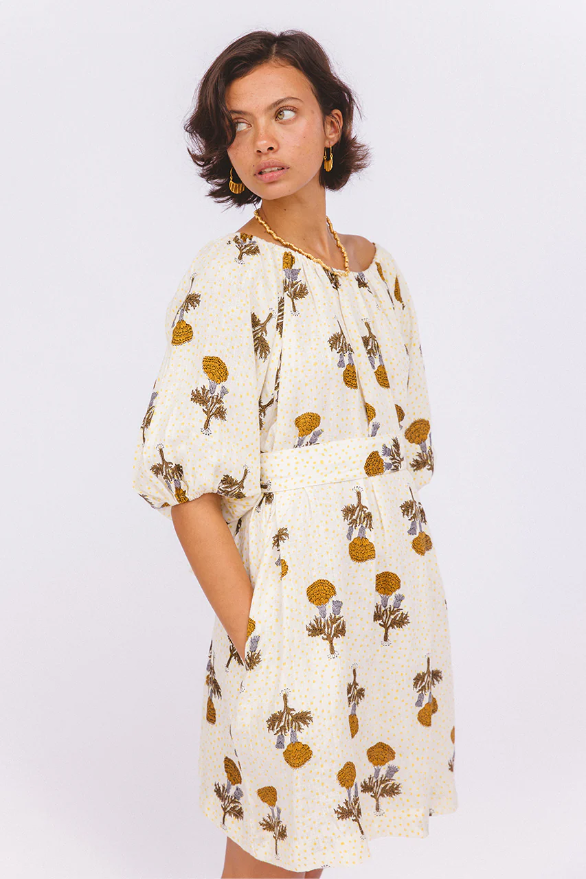Dahlia Mini Dress ~ Marigold - Image 2