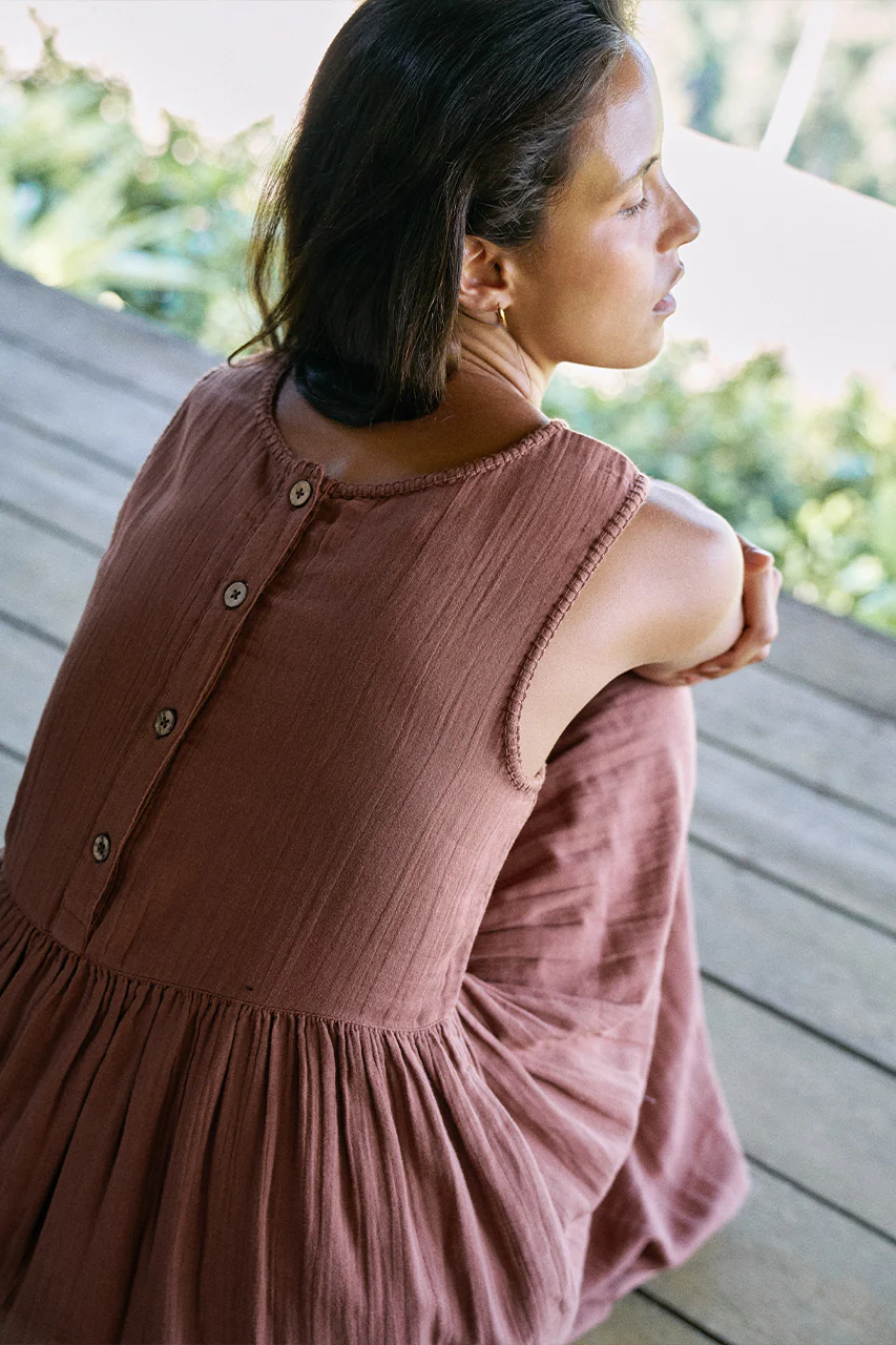 Nadi Dress ~ Chocolate - Image 3