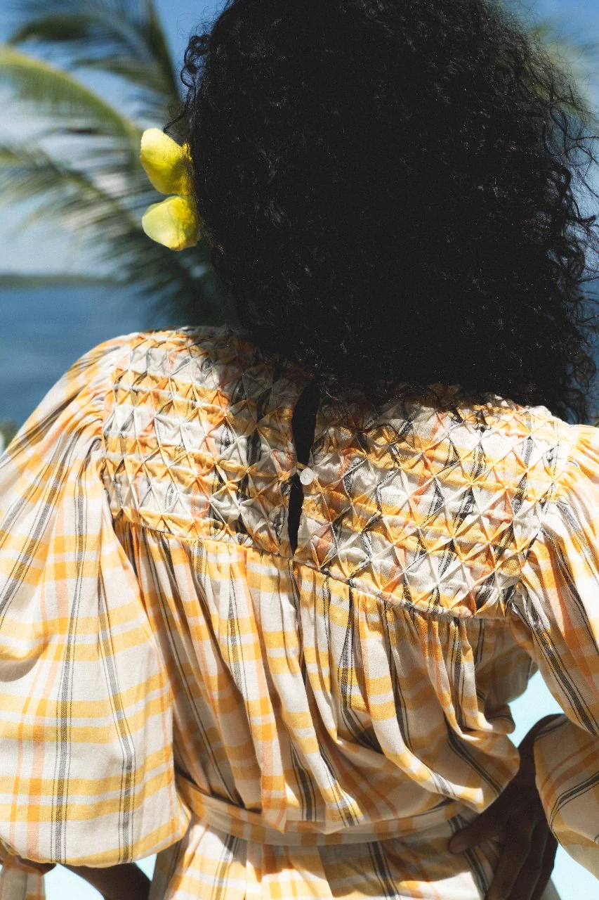 Freya Dress ~ Honeycomb Plaid - Image 5