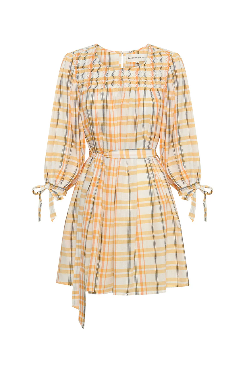 Freya Dress ~ Honeycomb Plaid - Image 6
