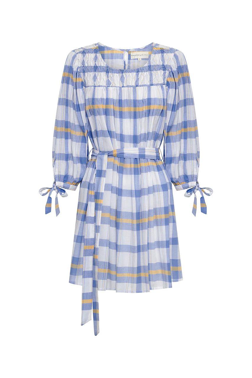 Freya Dress ~ Periwinkle Blue Plaid - Image 6