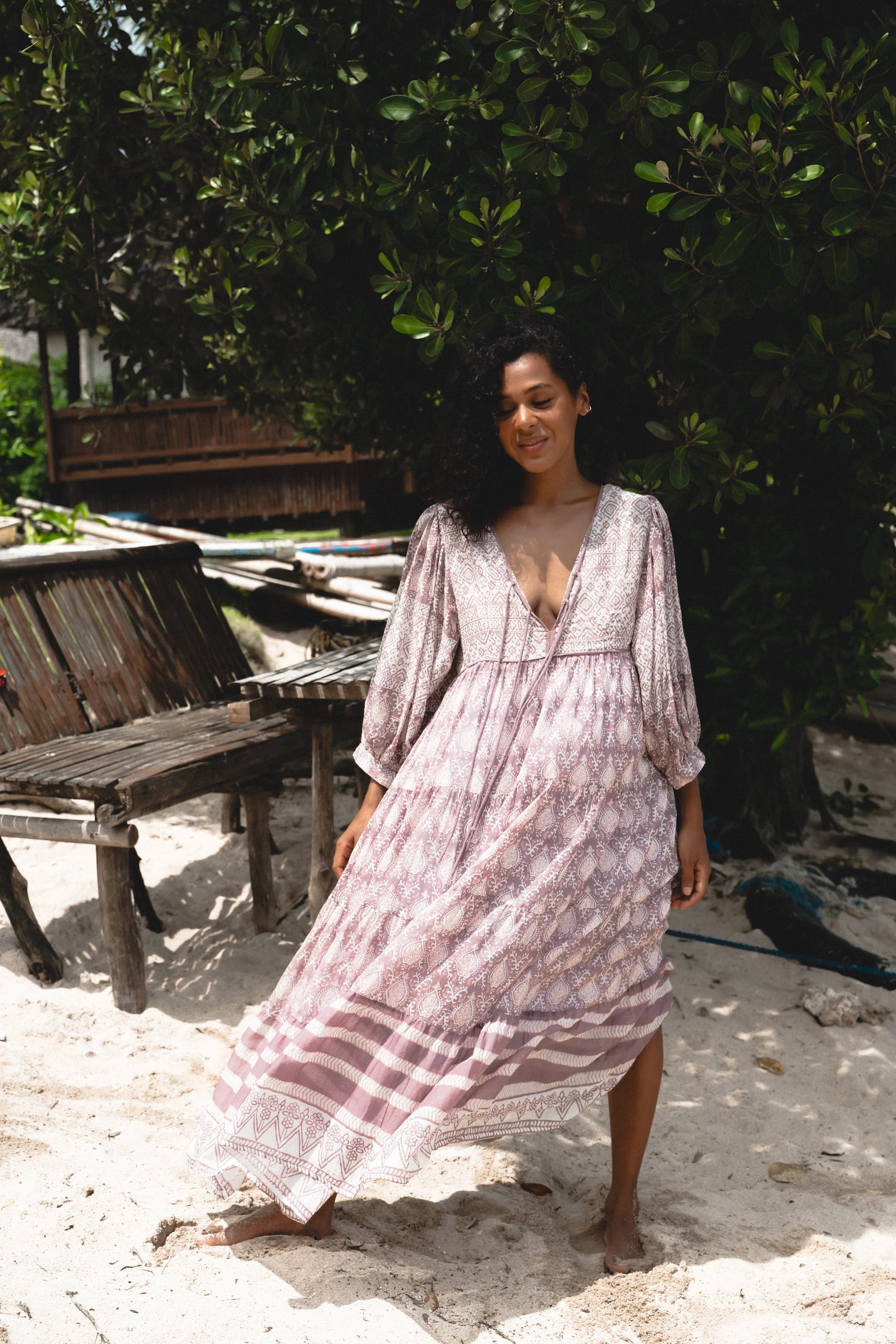 Jasmine Maxi Dress - Lavender - Image 3