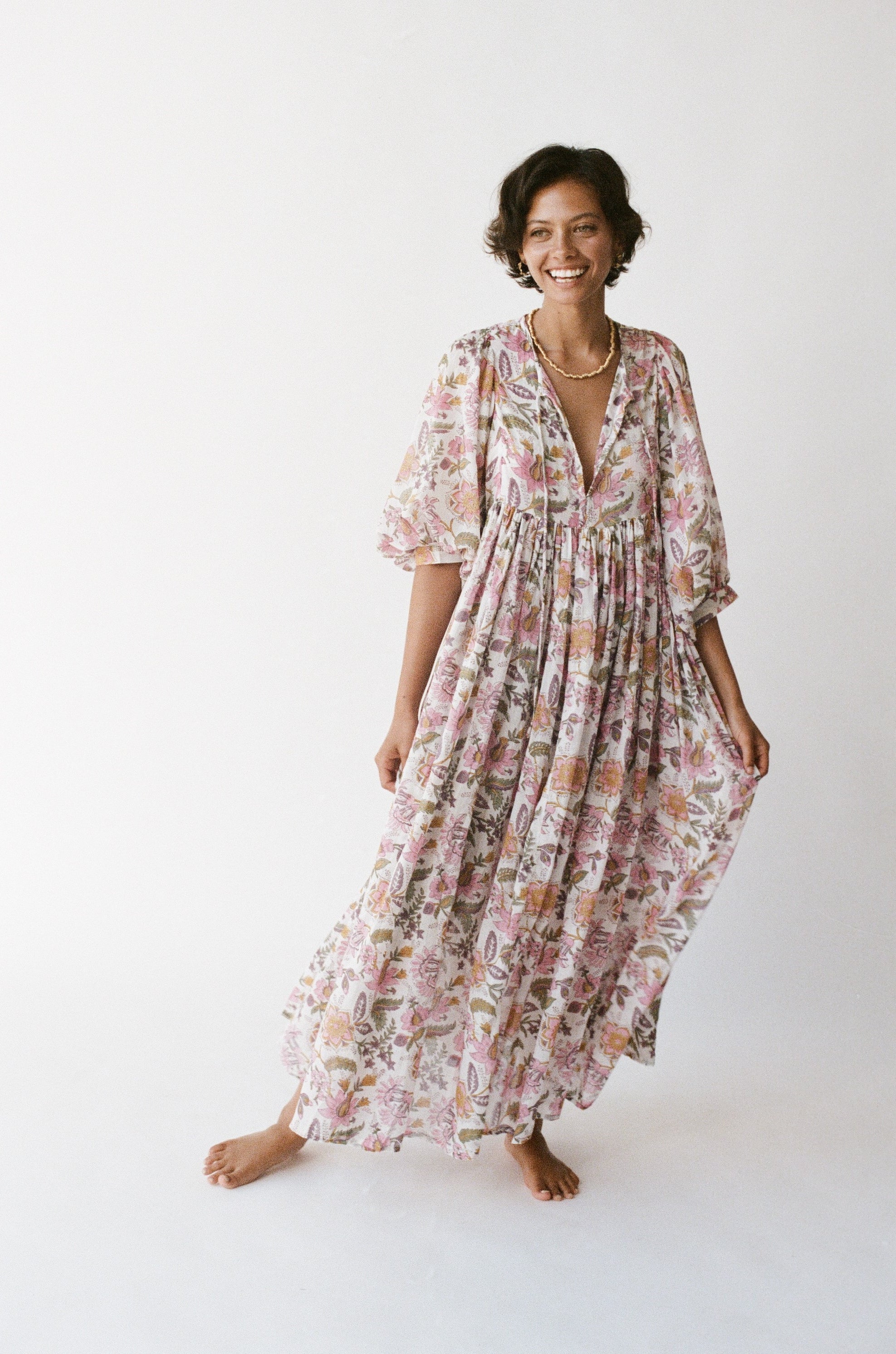 Kyra Maxi Dress ~ Fuchsia Bloom - Image 9