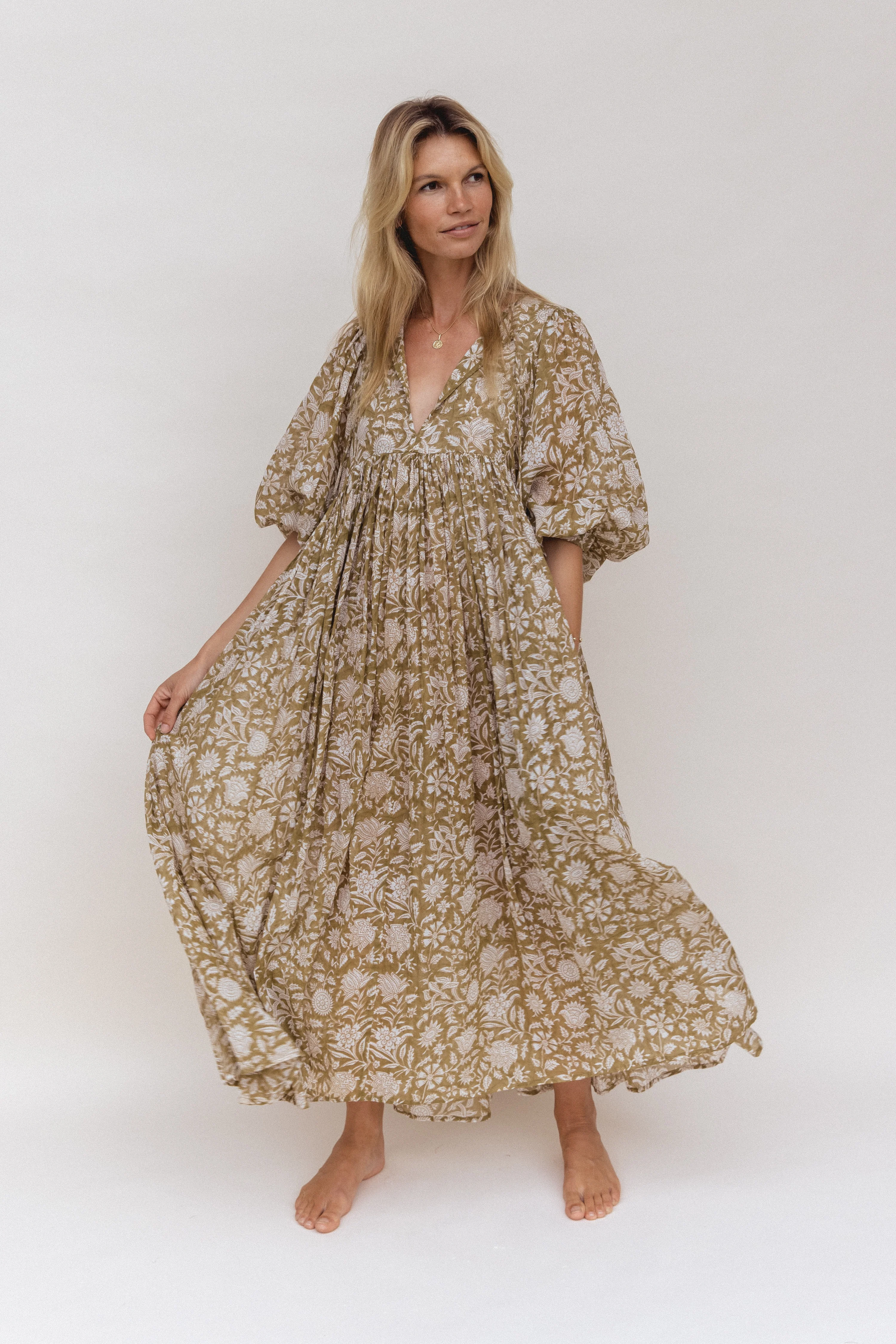 Kyra Maxi Dress ~ Olive - Image 4