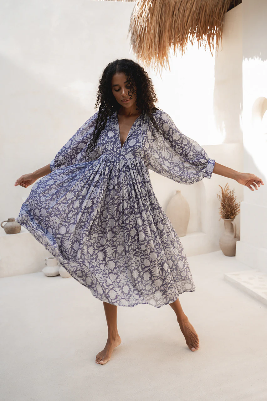 Kyra Midi Dress ~ Blue Iris - Image 5