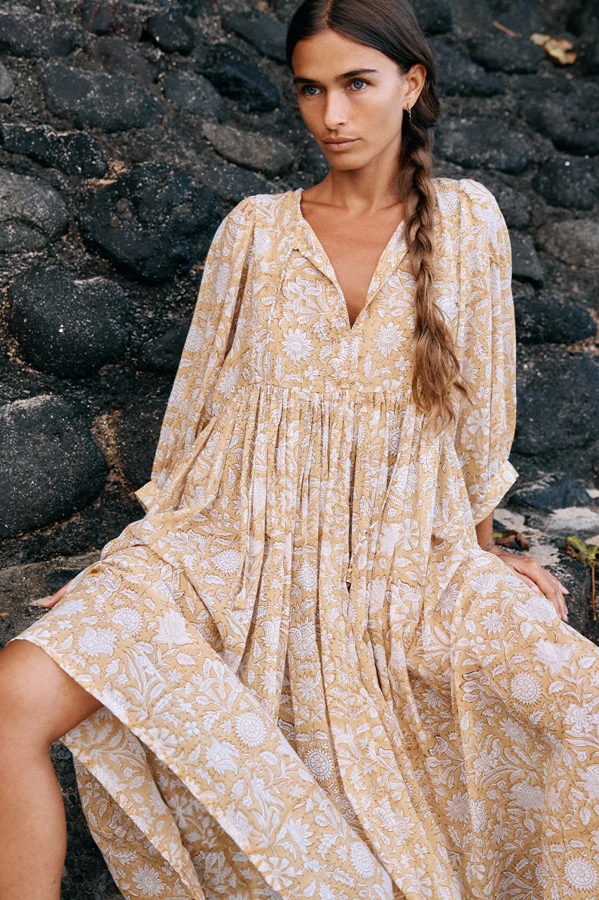 Kyra Midi Dress ~ Cumin - Image 3