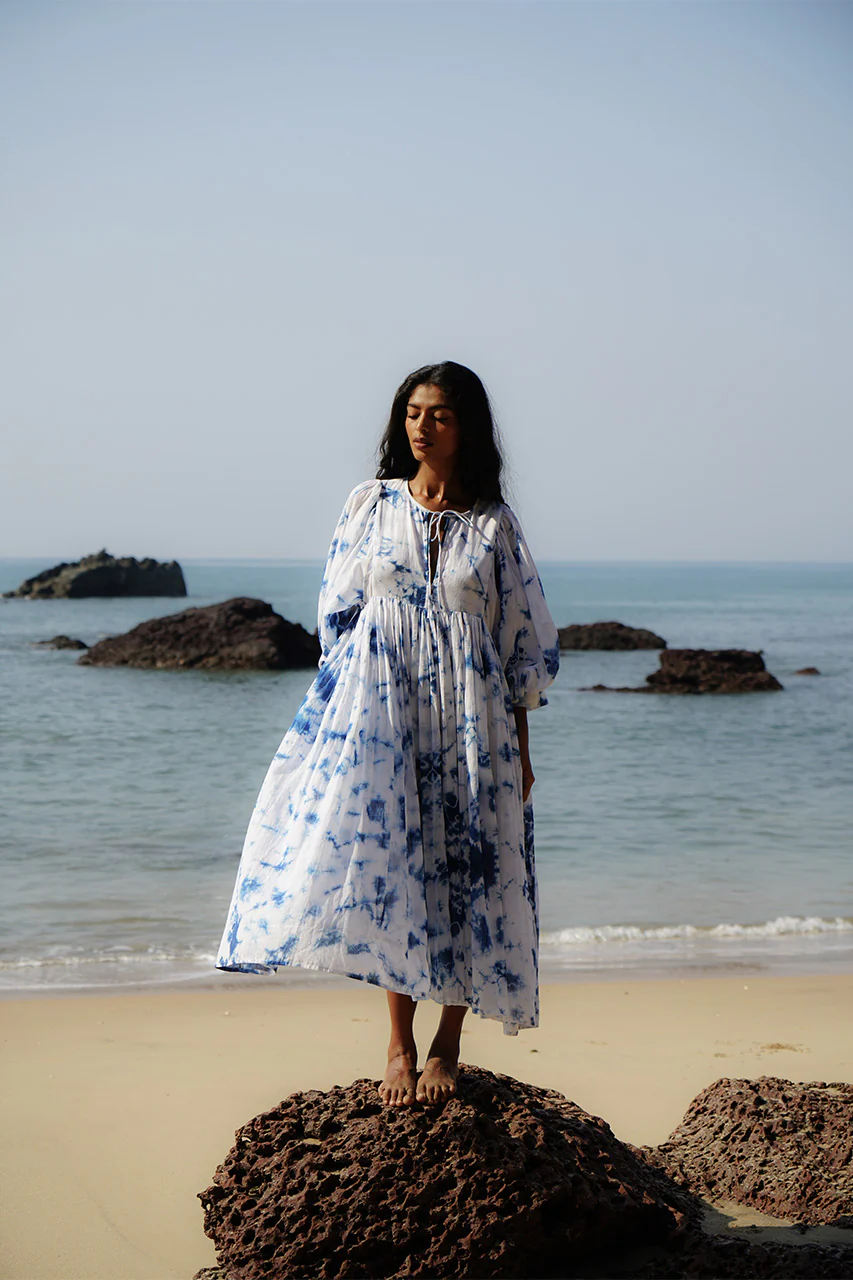 Kyra Midi Dress ~ Deep Sea