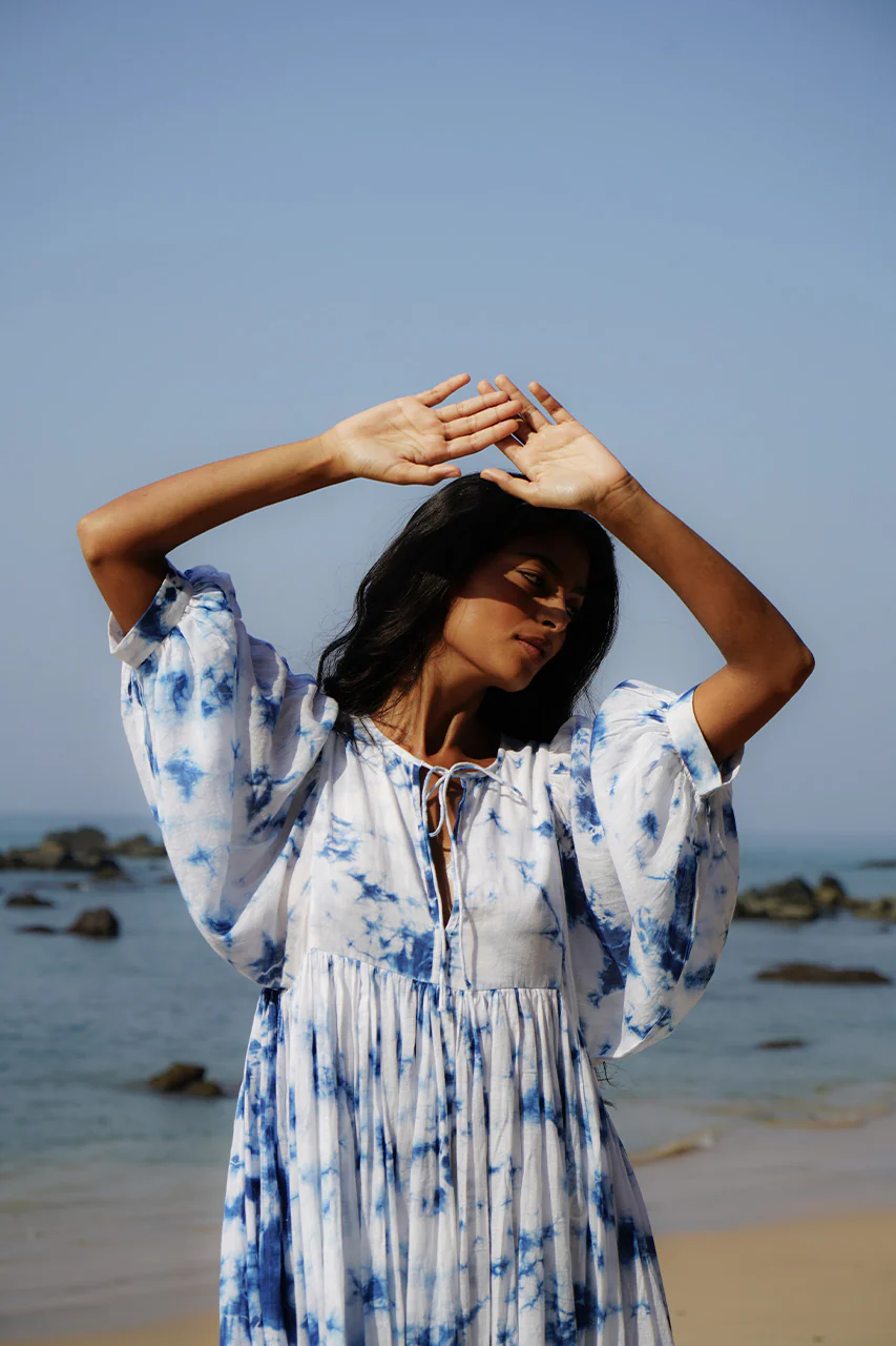 Kyra Midi Dress ~ Deep Sea - Image 2