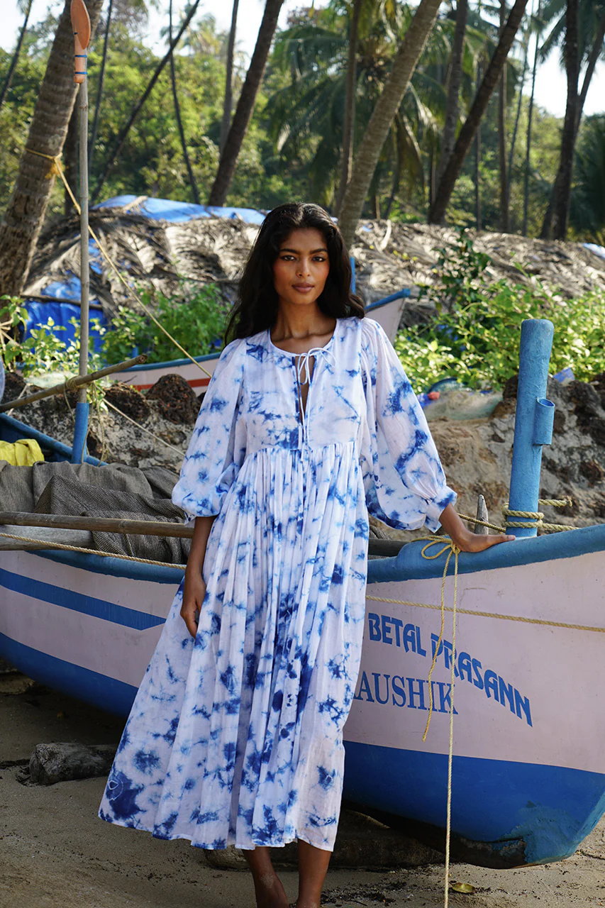 Kyra Midi Dress ~ Deep Sea - Image 5