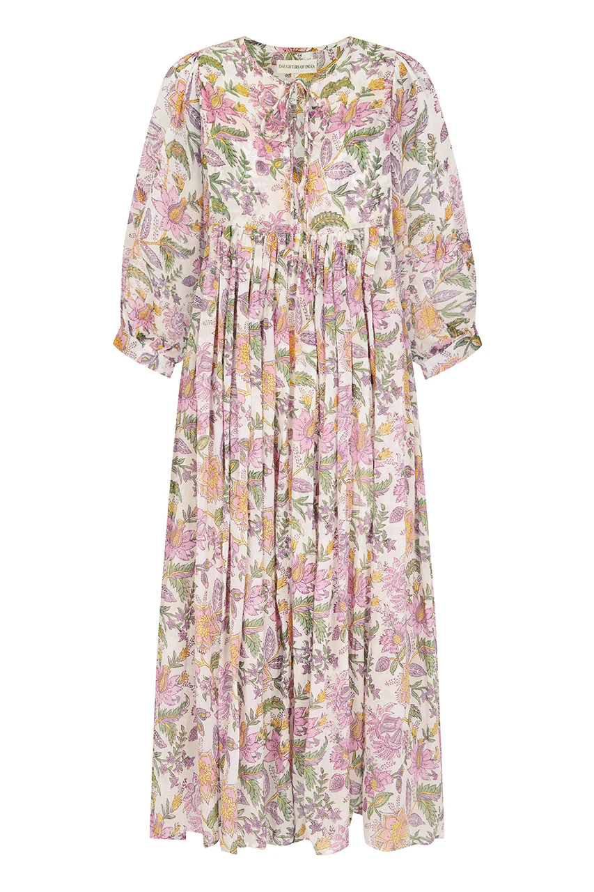 Kyra Midi Dress ~ Fuchsia Bloom - Image 8