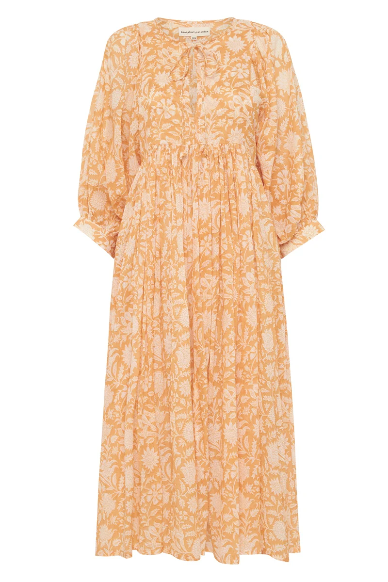 Kyra Midi Dress ~ Tangerine - Image 4