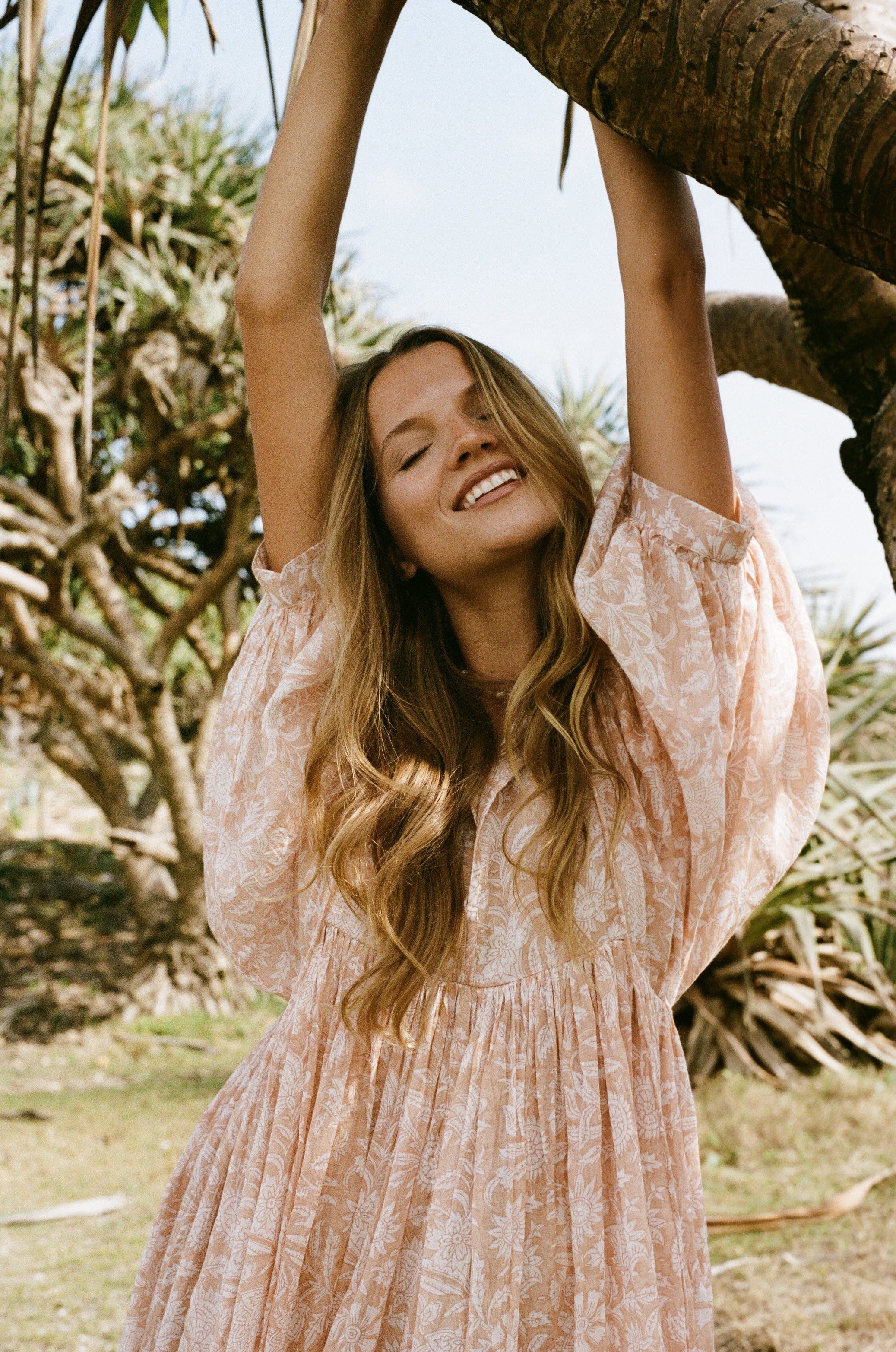 Kyra Mini Dress ~ Apricot Blush - Image 4