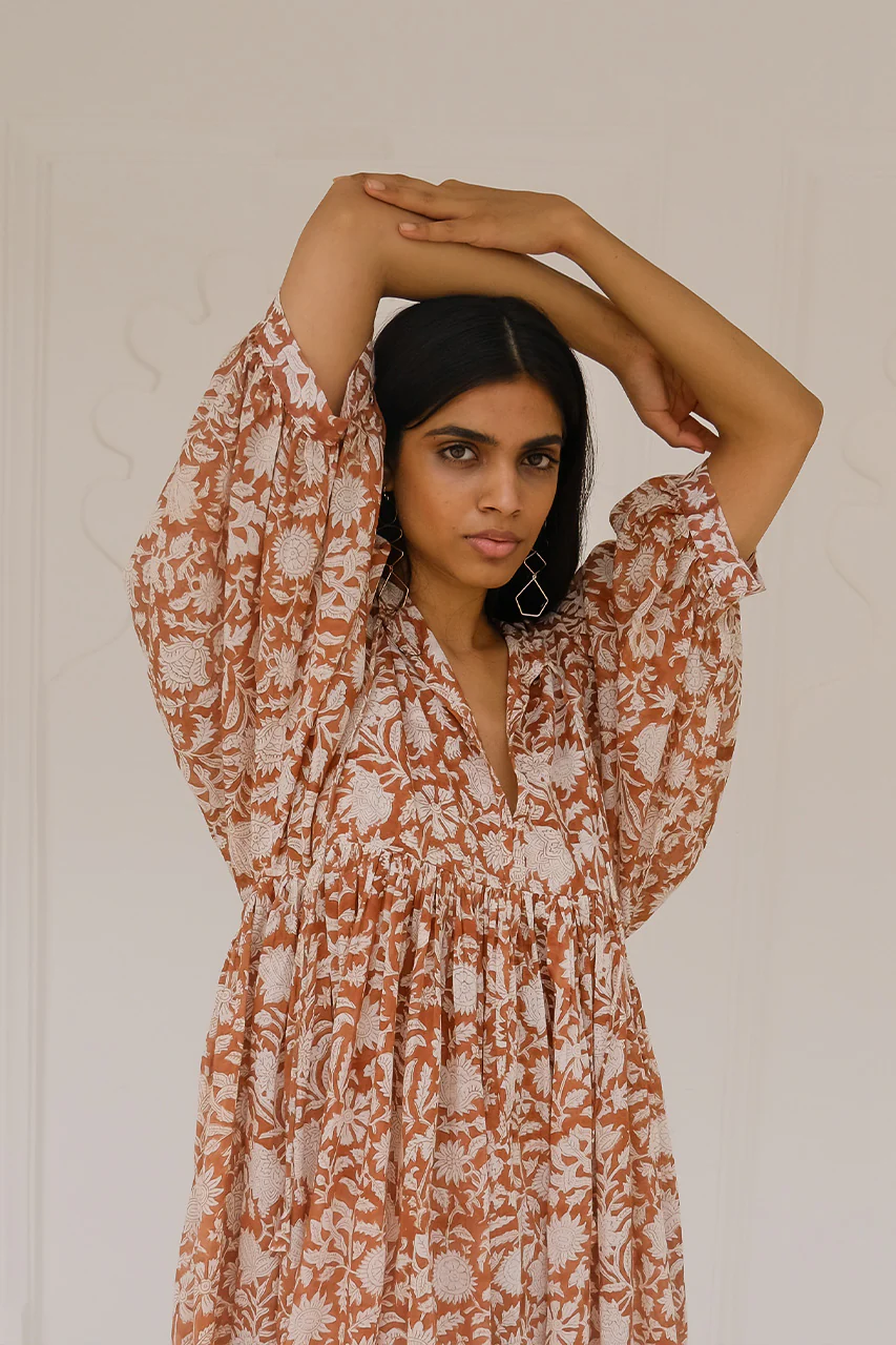 Kyra Mini Dress ~ Caramel - Image 5