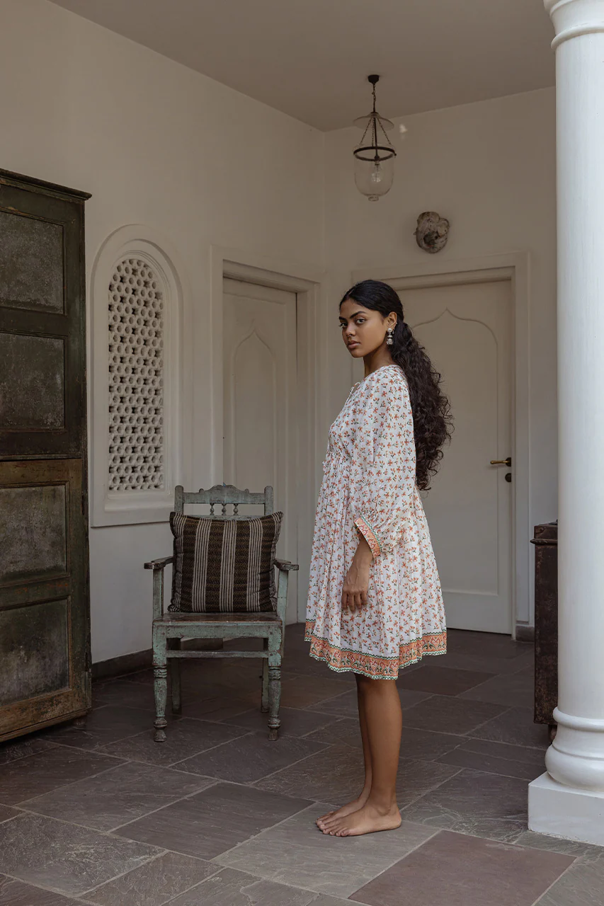 Kyra Mini Dress ~ Coral - Image 3