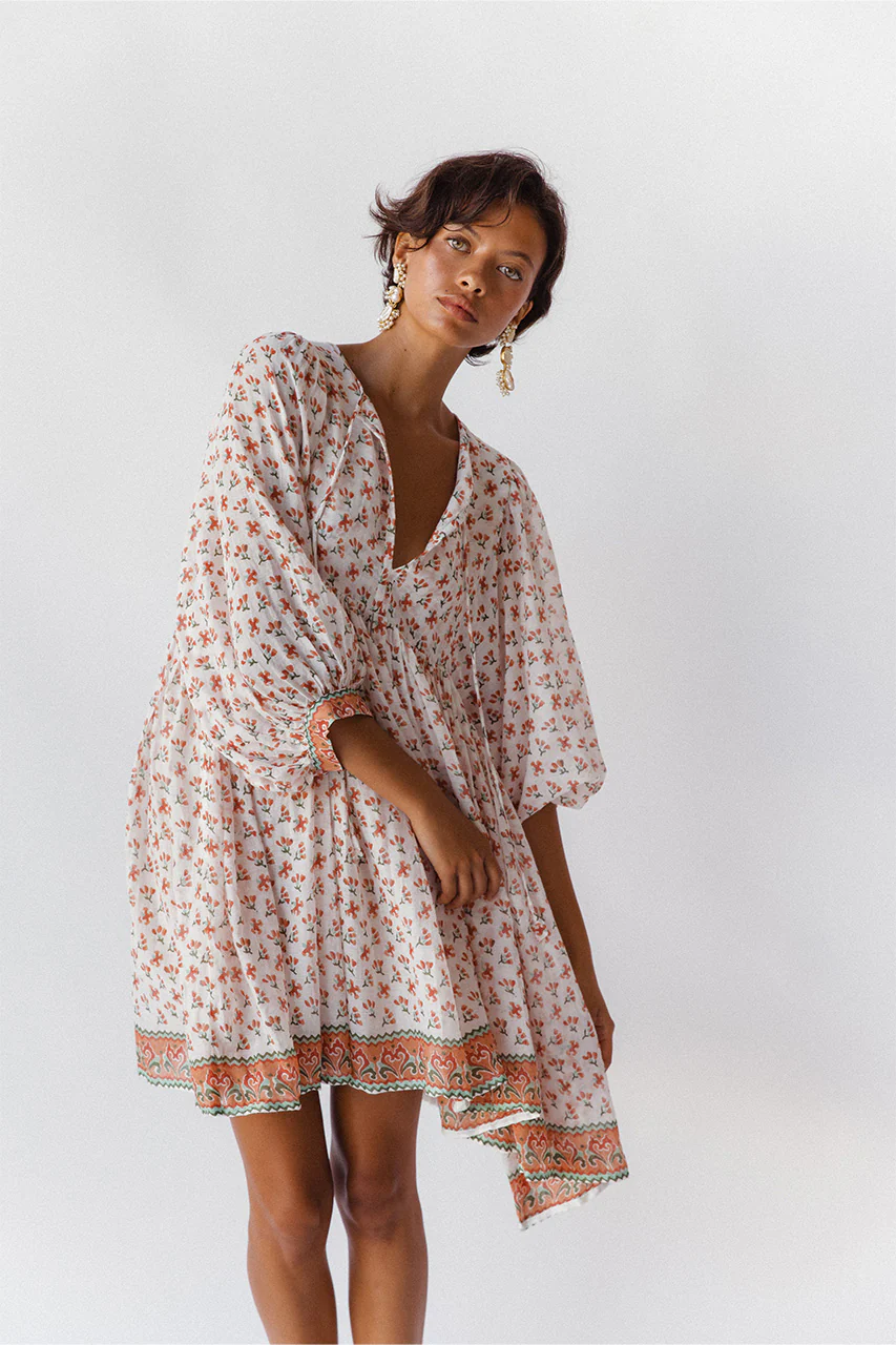 Kyra Mini Dress ~ Coral - Image 4