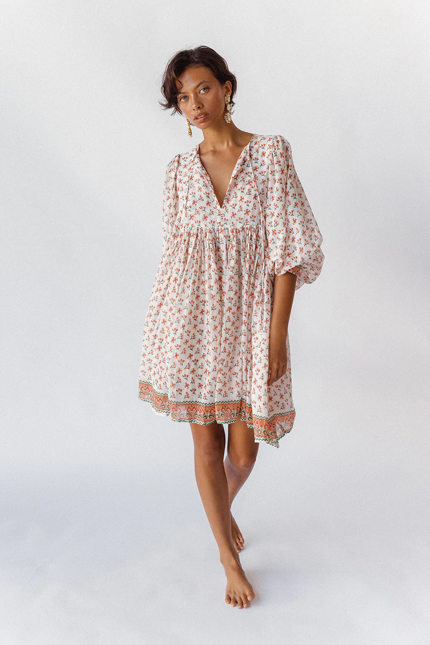 Kyra Mini Dress ~ Coral - Image 6