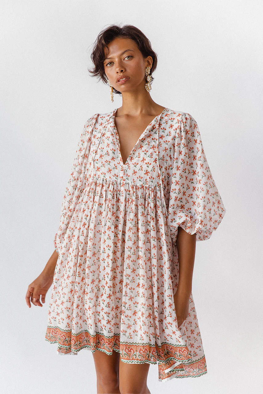 Kyra Mini Dress ~ Coral - Image 7