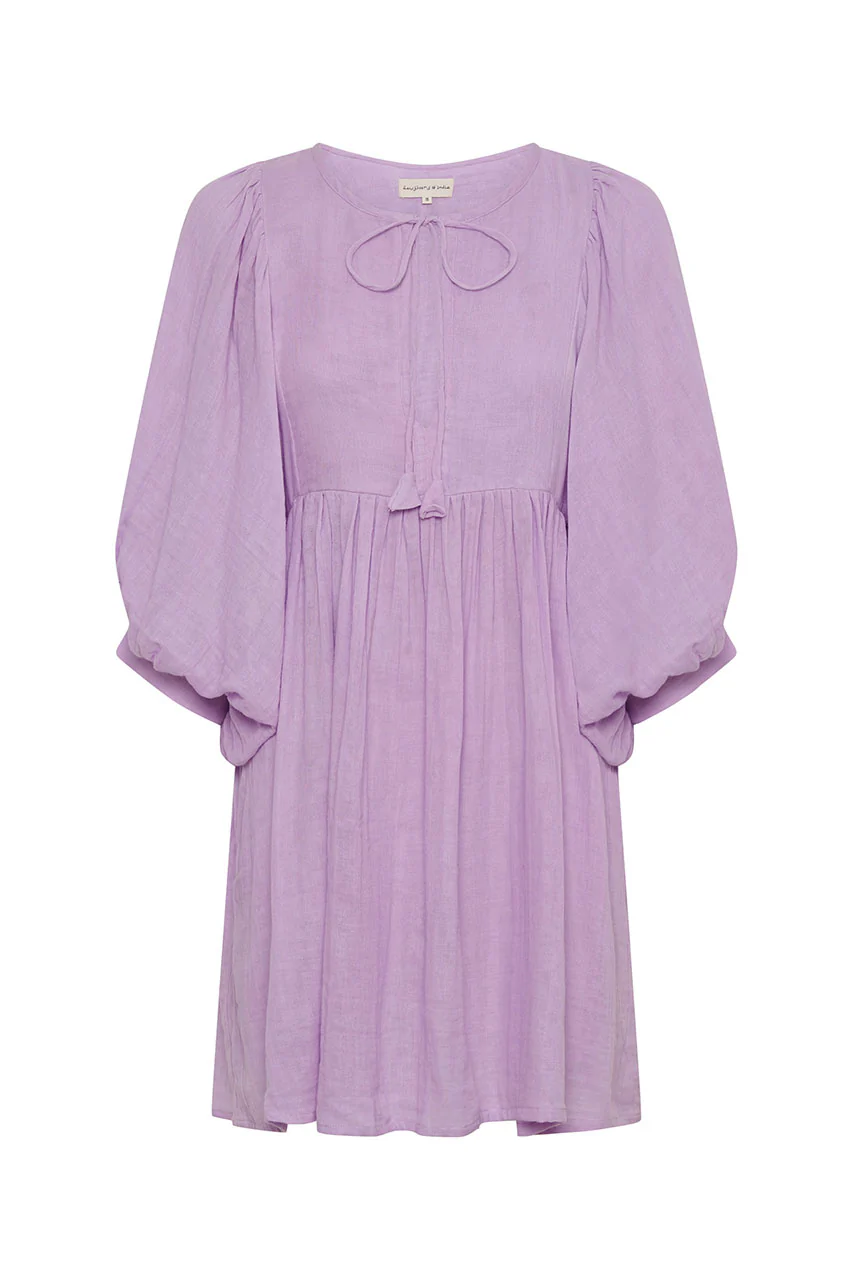 Kyra Mini Dress ~ Lilac Gauze - Image 10