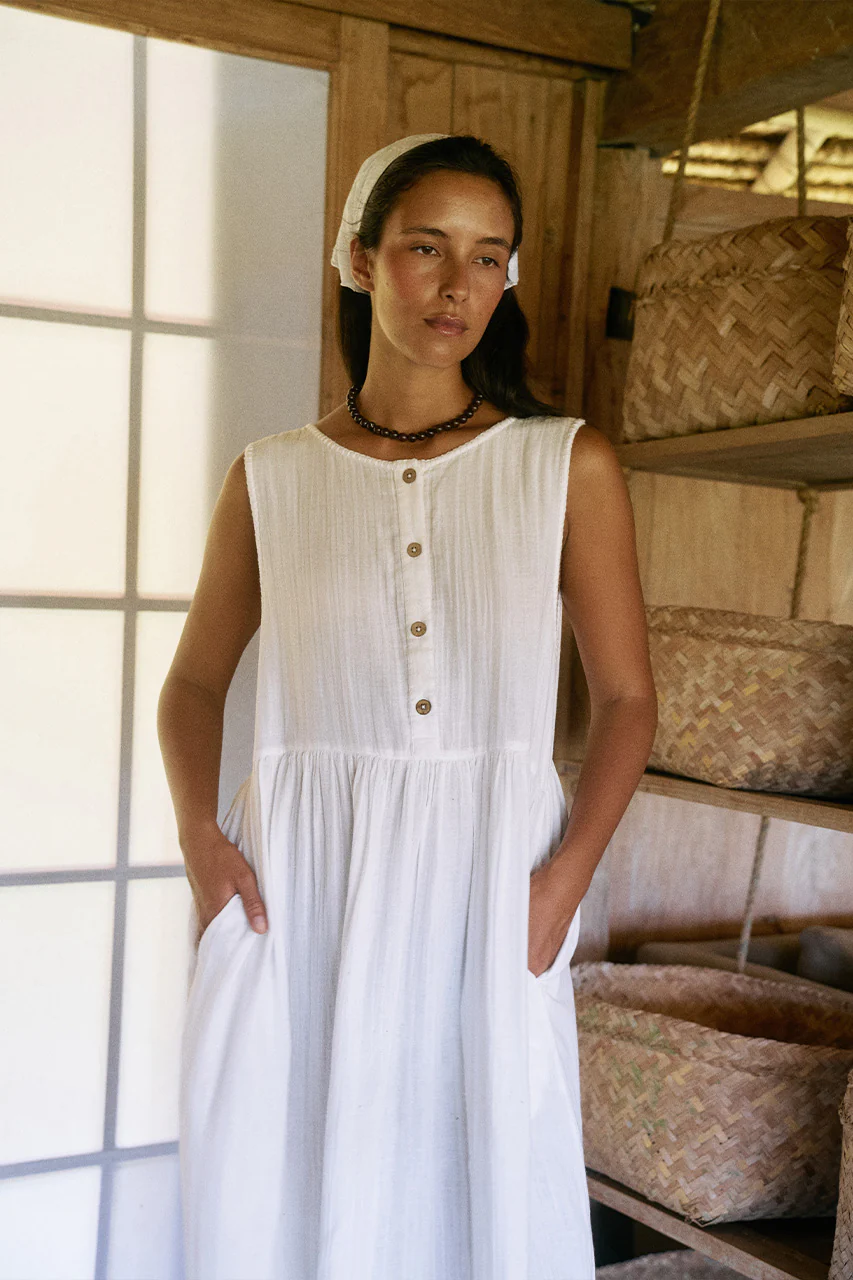 Nadi Dress ~ White
