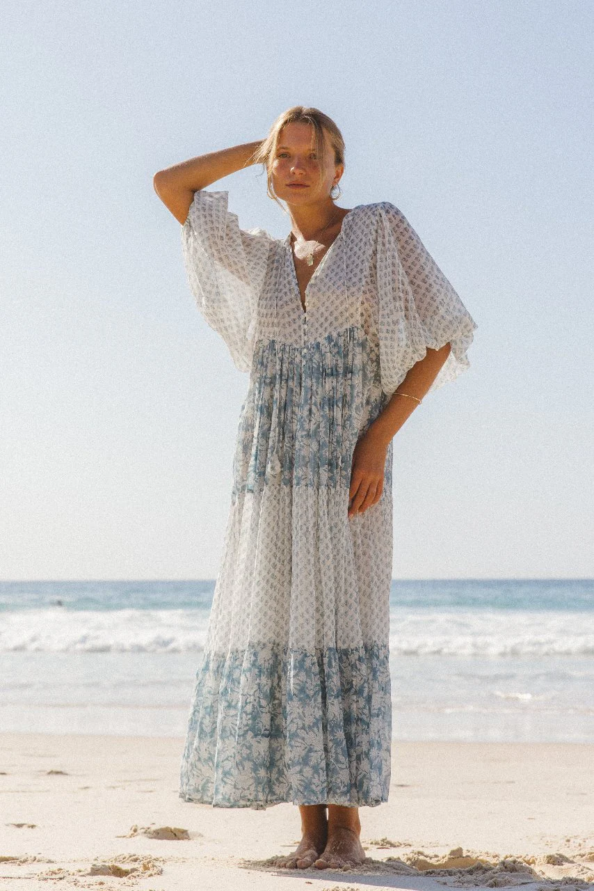 Nora Maxi Dress ~ Aquamarine - Image 3