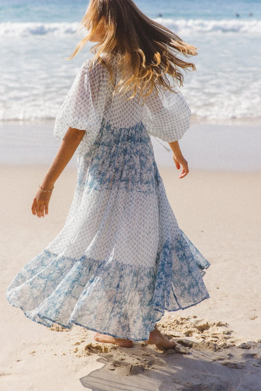 Nora Maxi Dress ~ Aquamarine - Image 4
