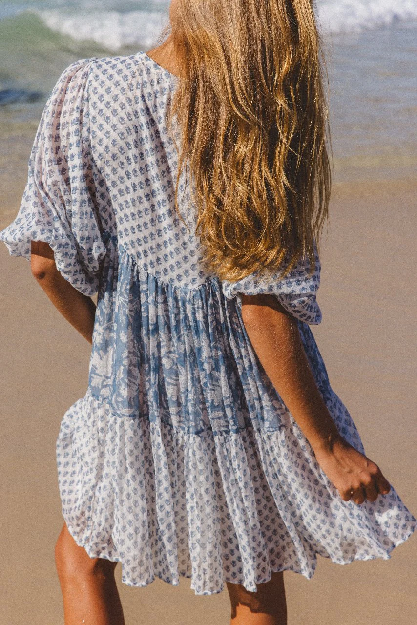 Nora Mini Dress ~ Aquamarine - Image 4