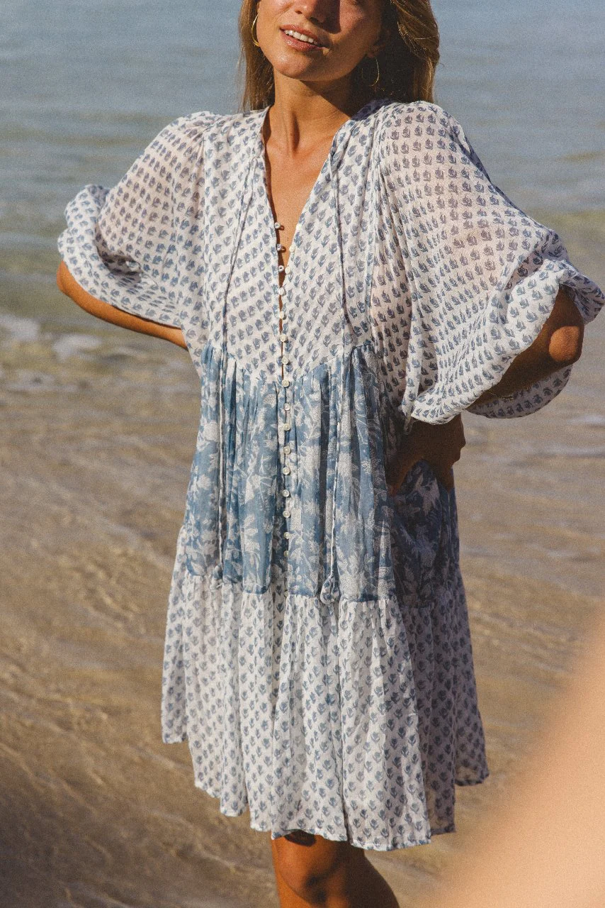 Nora Mini Dress ~ Aquamarine - Image 5