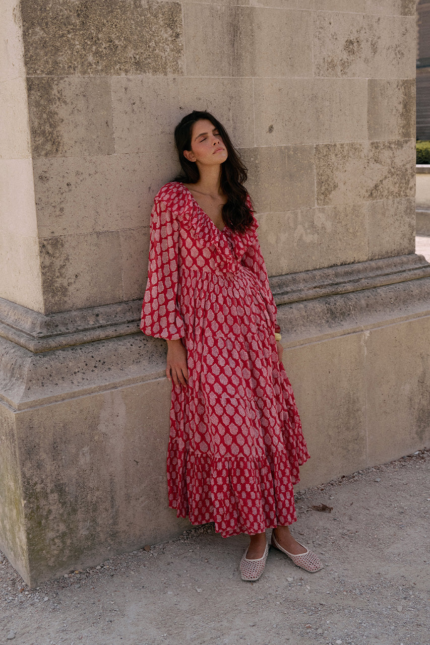 Pari Maxi Dress ~ Sangria - Image 3