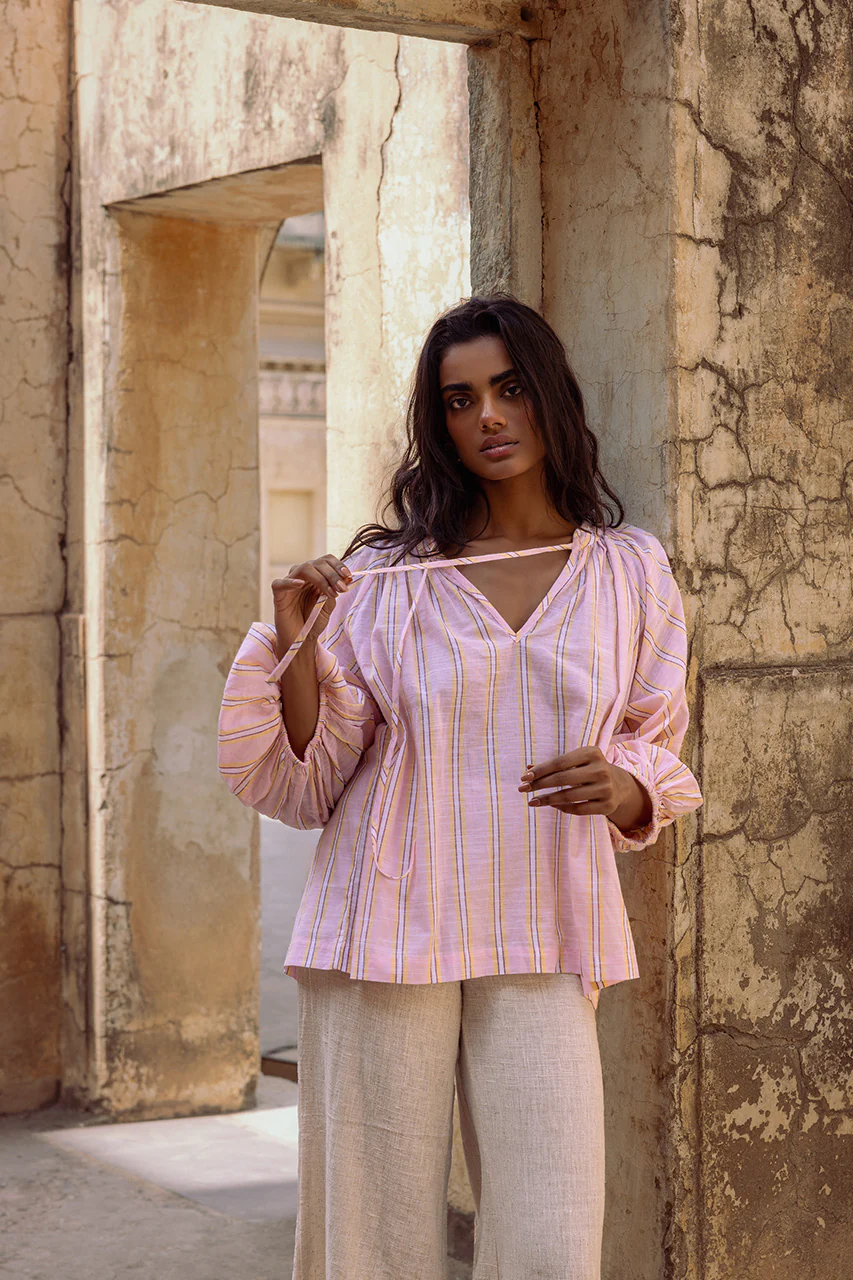 Poet Blouse ~ Pink Sorbet - Image 8
