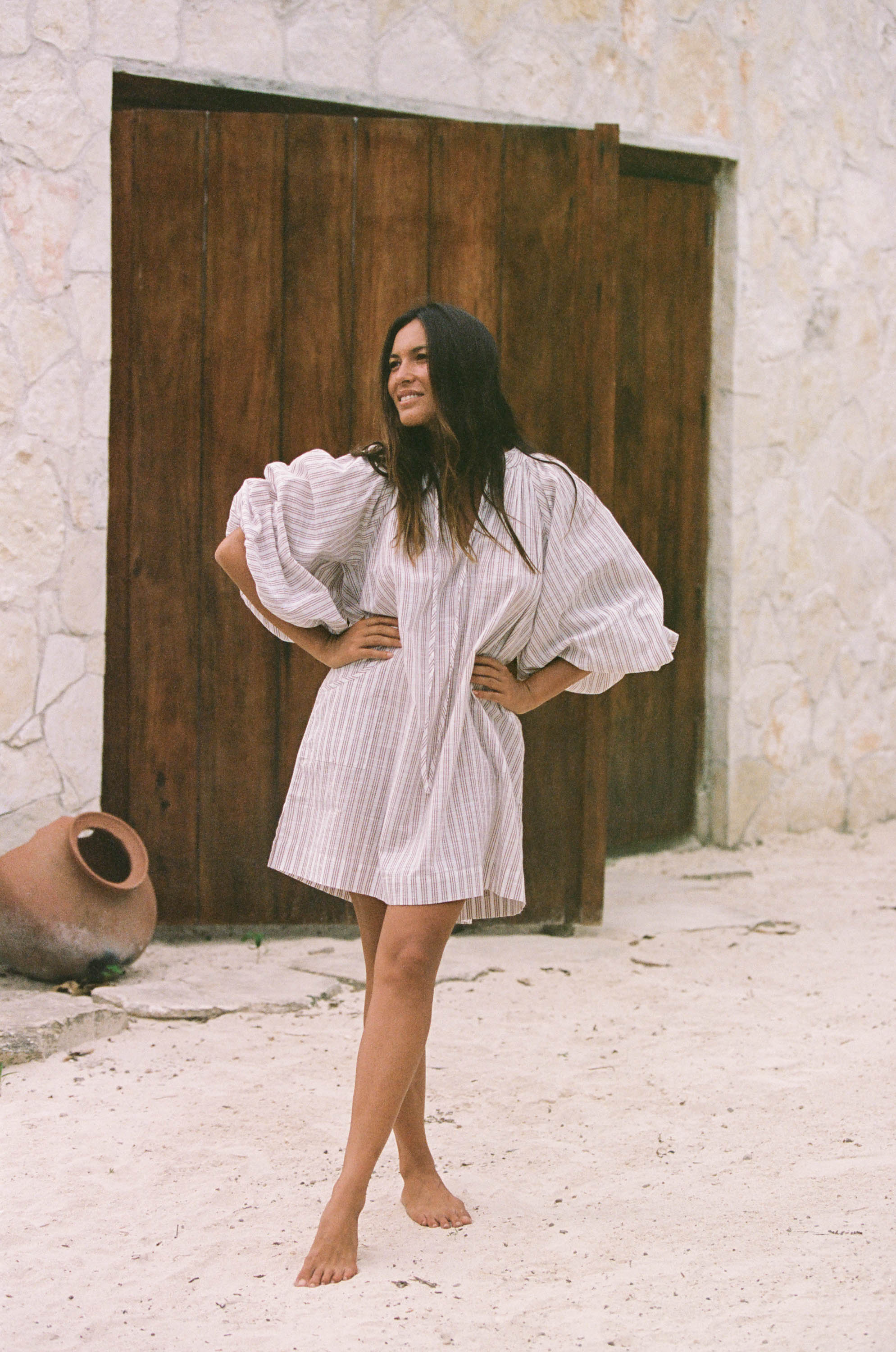 Poet Mini Dress ~ Vanilla - Image 6