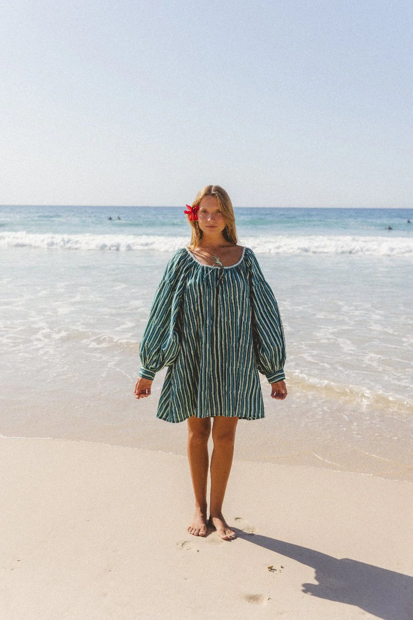 Ria Mini Dress ~ Cyan Candy - Image 4