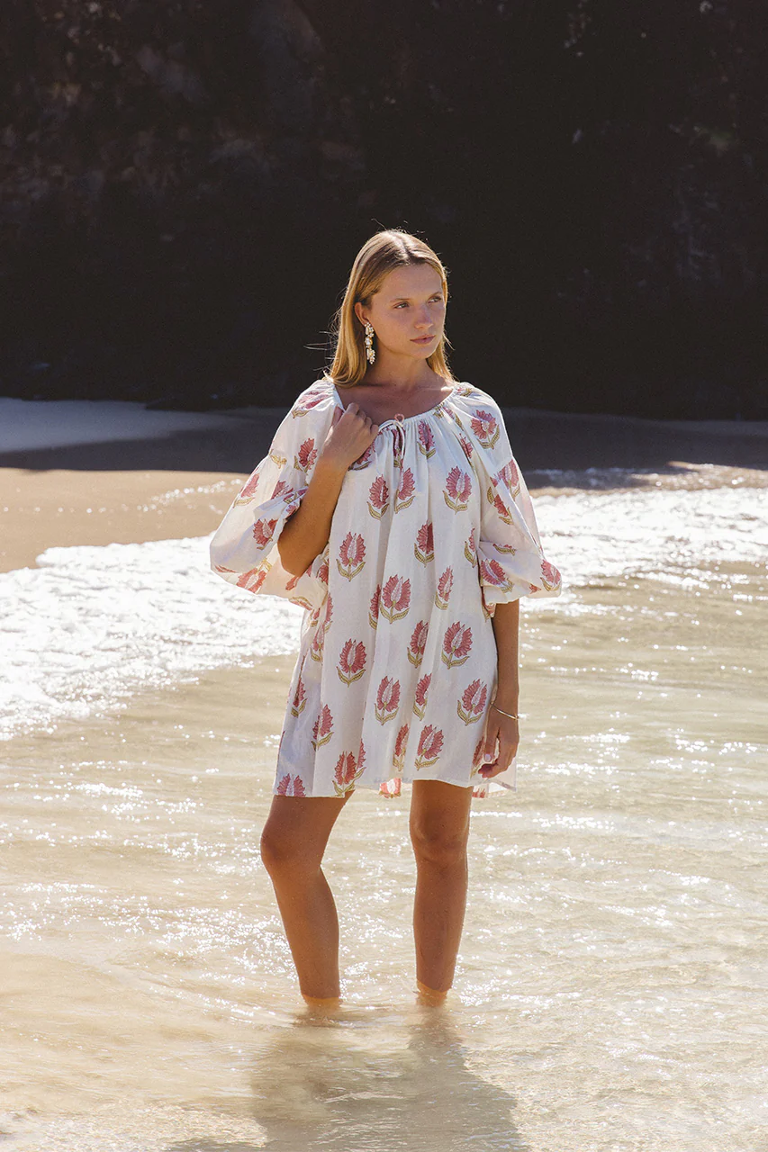 Ria Mini Dress ~ Strawberry Cream - Image 4