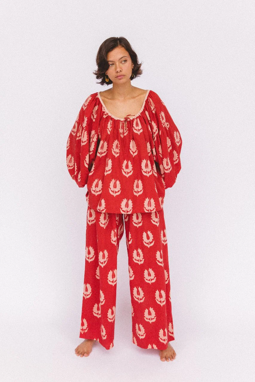 Ria Pants ~ Ruby Red - Image 3