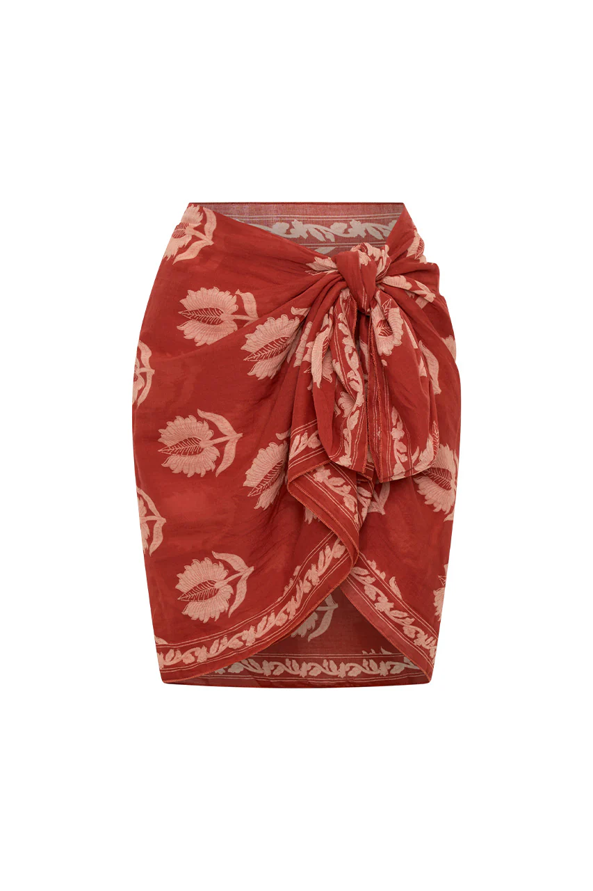Ria Sarong ~ Ruby Red - Image 7