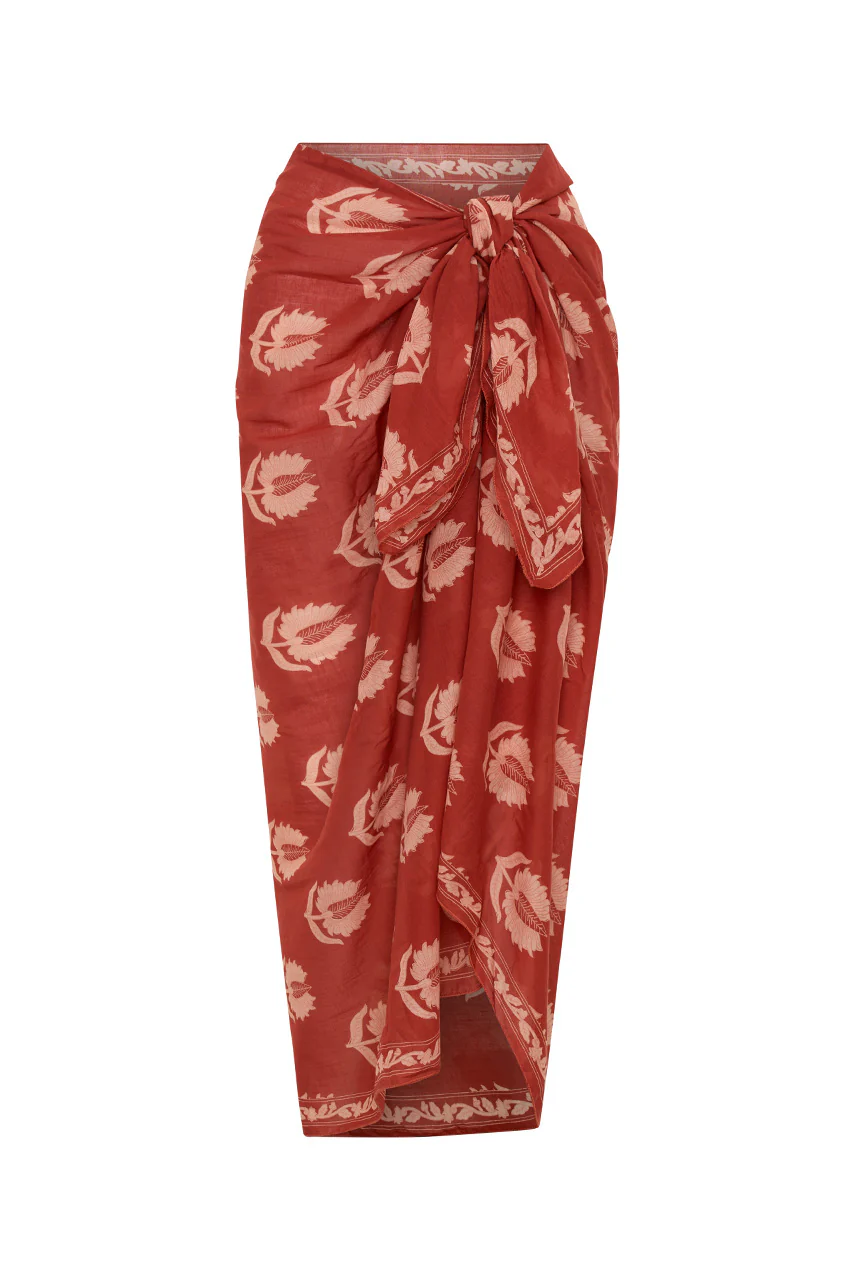 Ria Sarong ~ Ruby Red - Image 8
