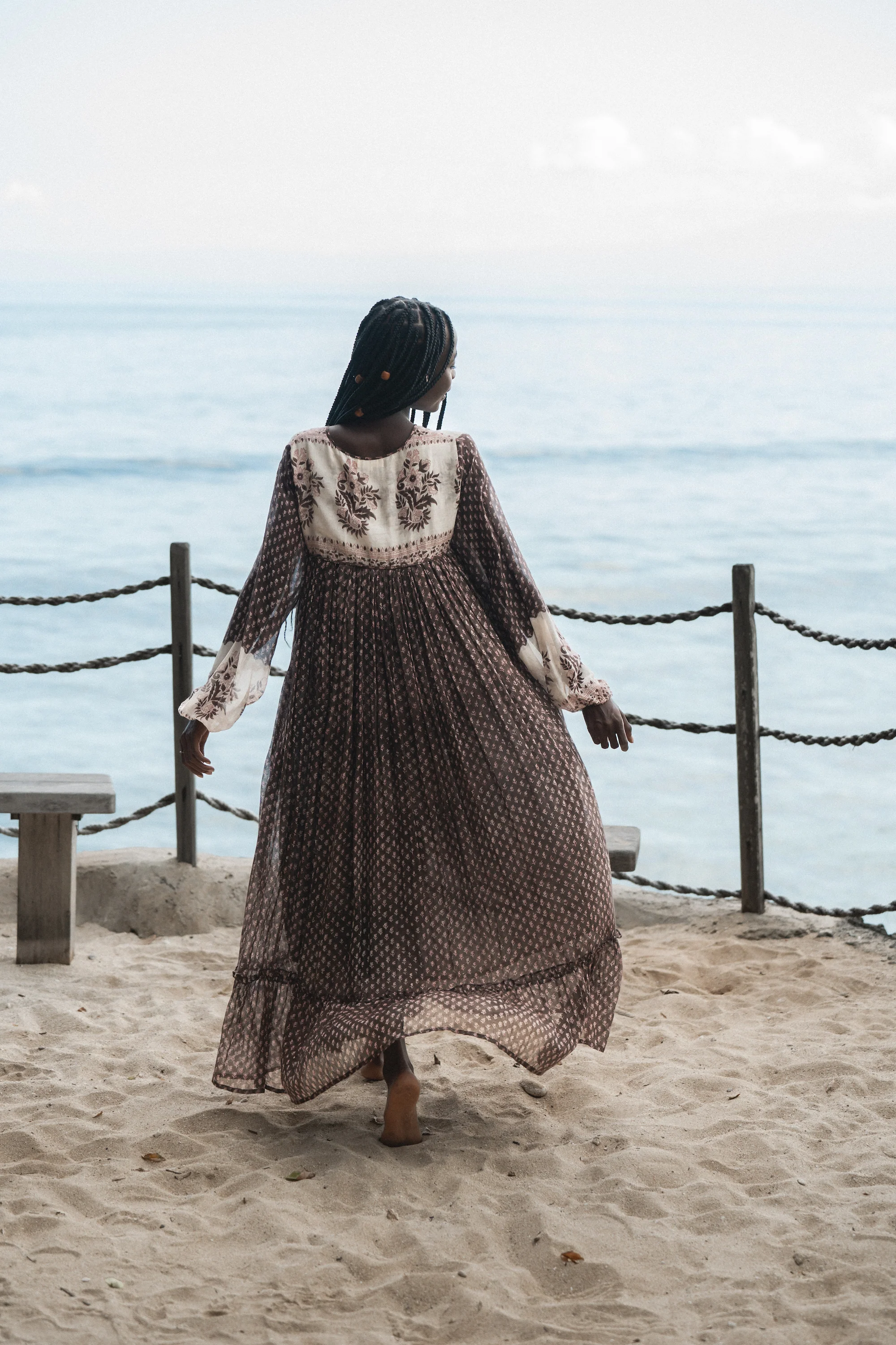 Rooh Maxi Dress ~ Cacao - Image 4