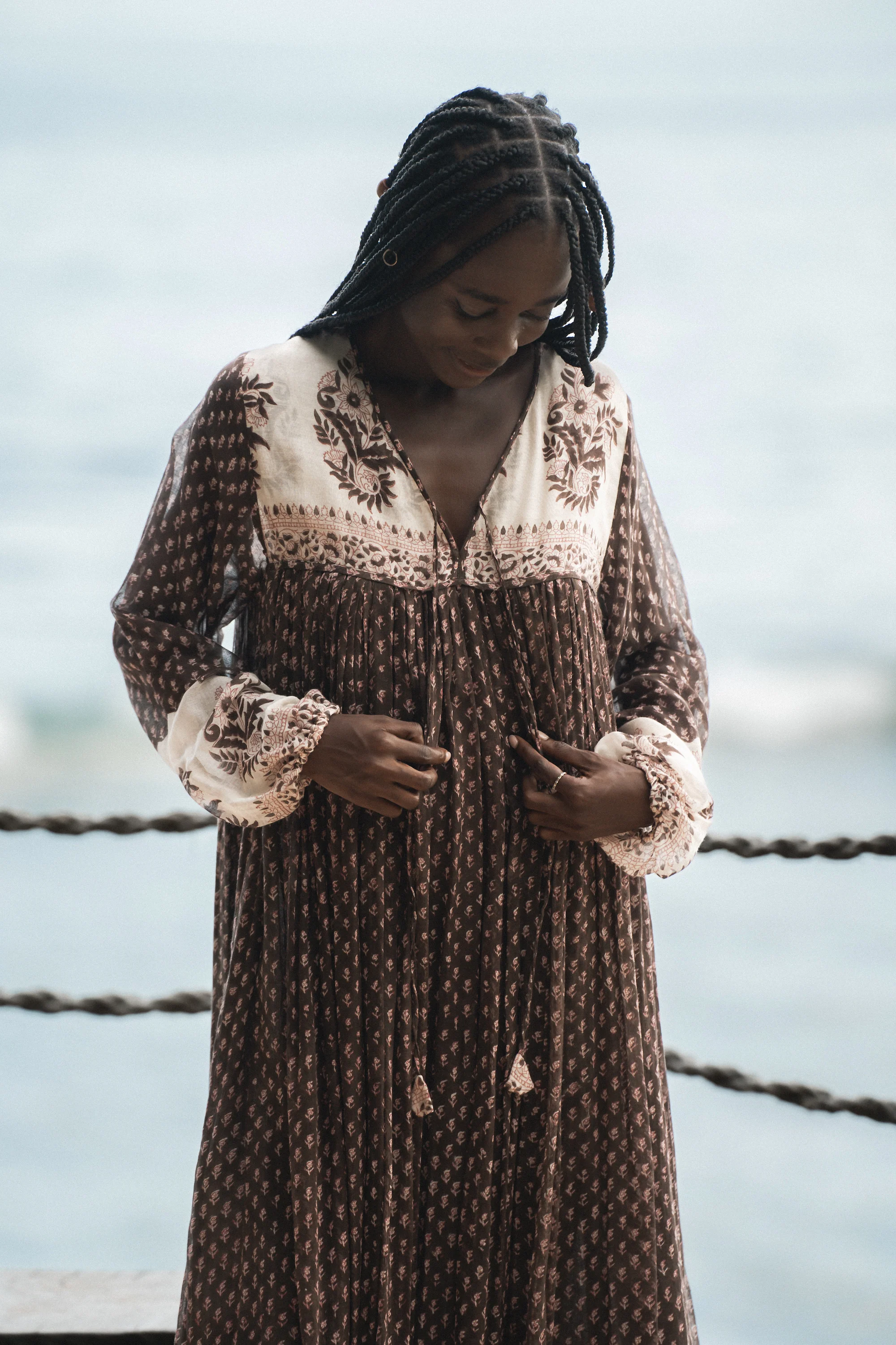 Rooh Maxi Dress ~ Cacao - Image 5