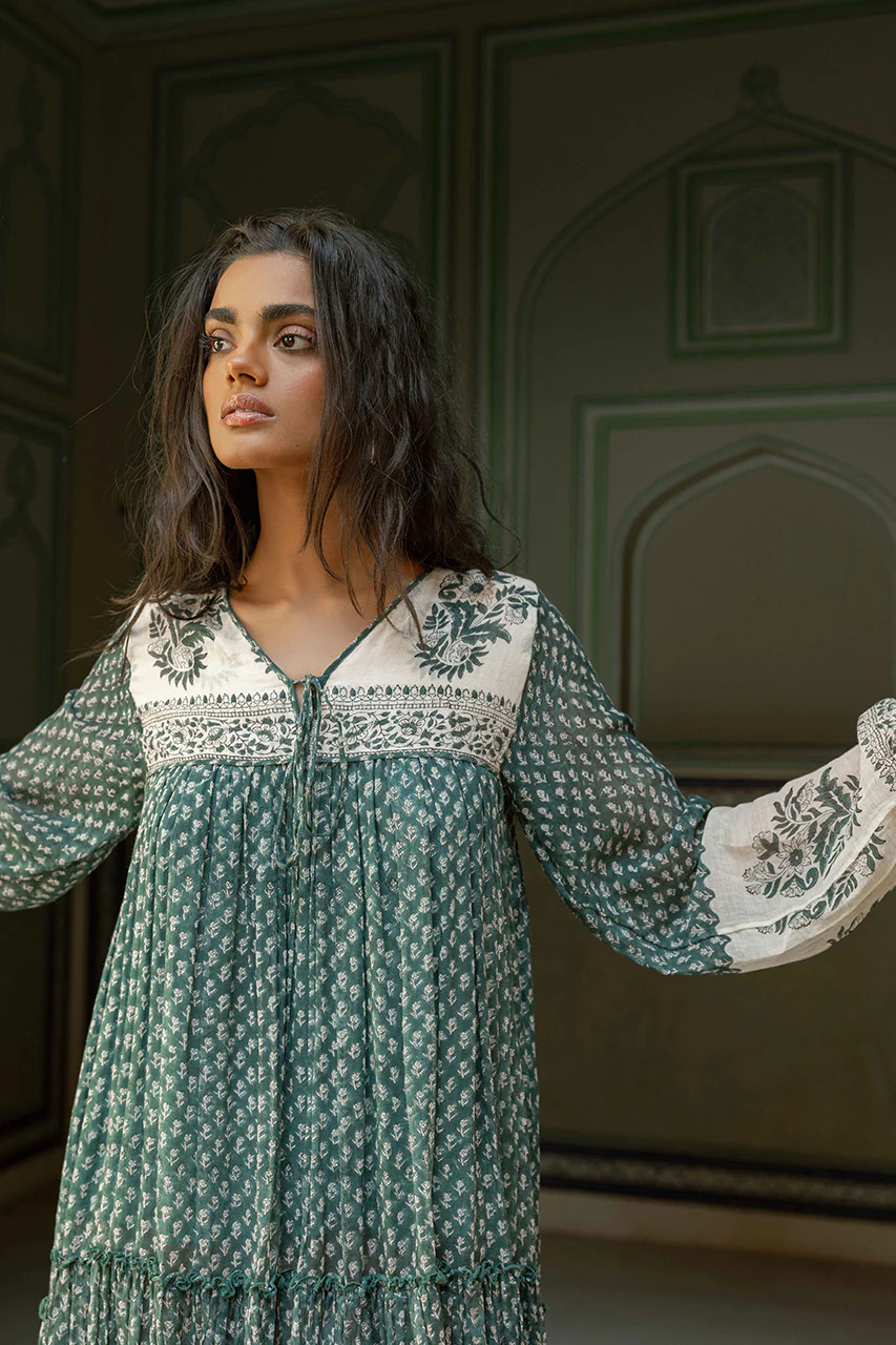 Rooh Mini Dress ~ Pine - Image 2