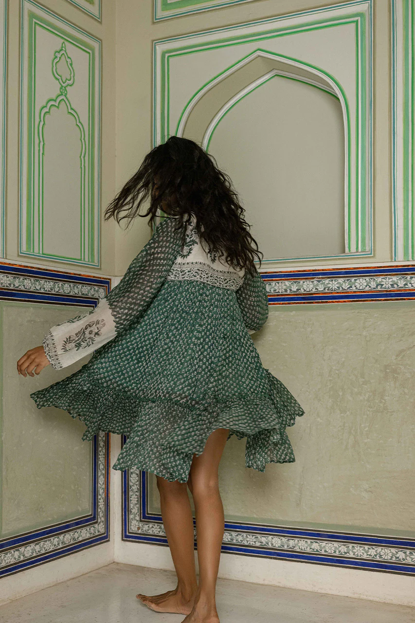 Rooh Mini Dress ~ Pine - Image 3