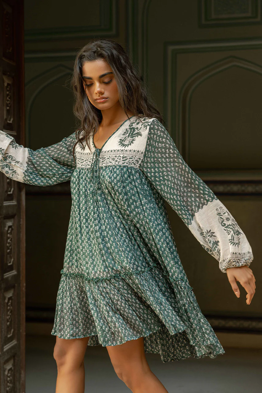 Rooh Mini Dress ~ Pine - Image 4