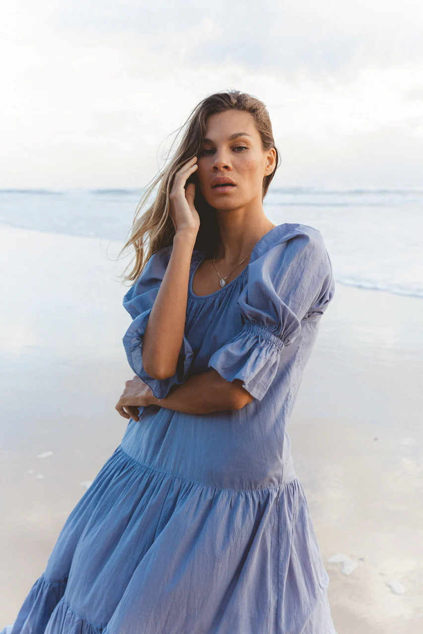Sahana Gown ~ Blue Lagoon - Image 13