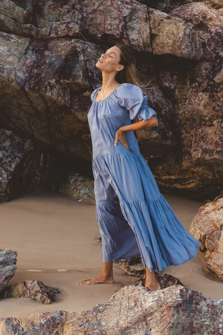 Sahana Gown ~ Blue Lagoon - Image 14