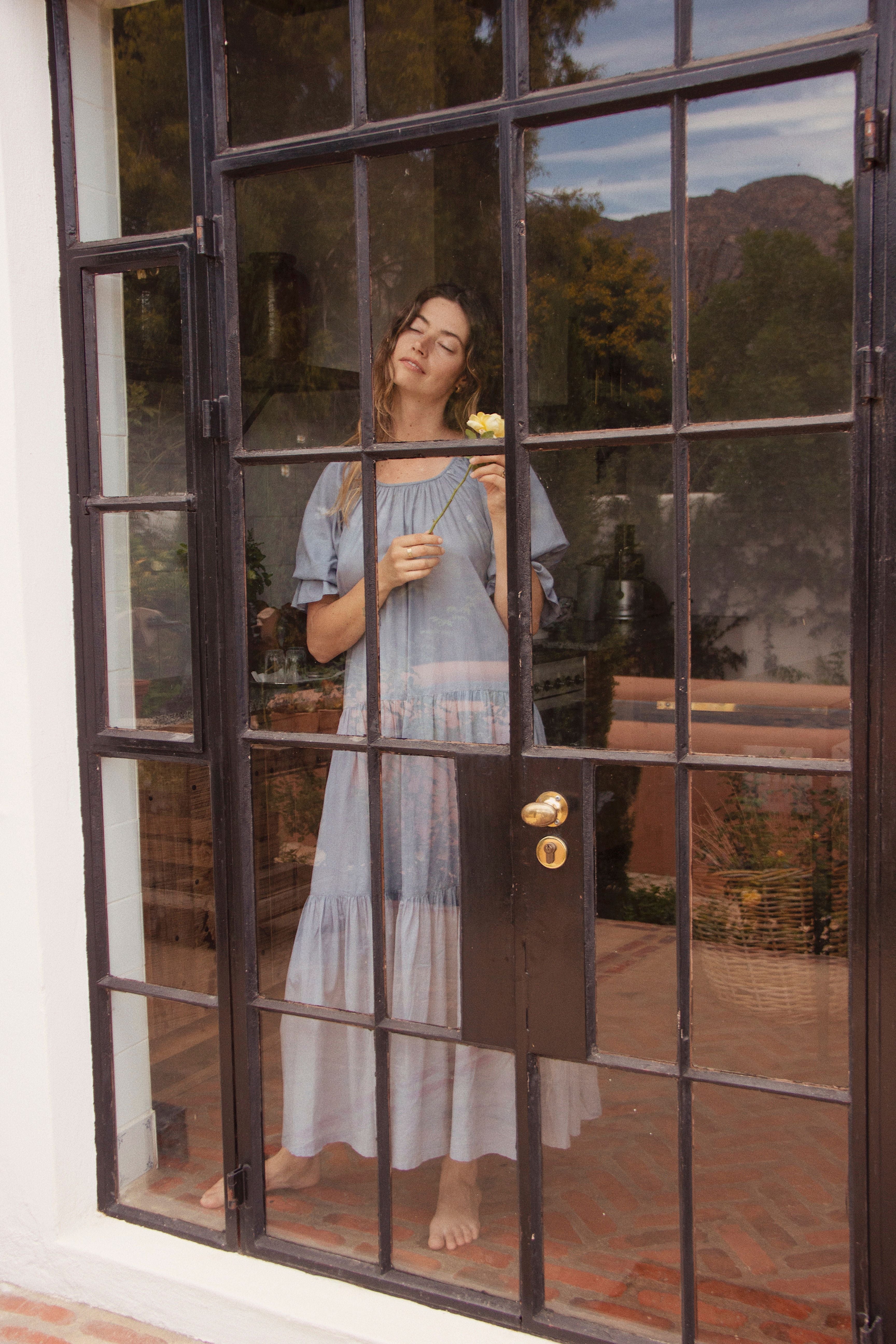 Sahana Gown ~ Blue Lagoon - Image 15