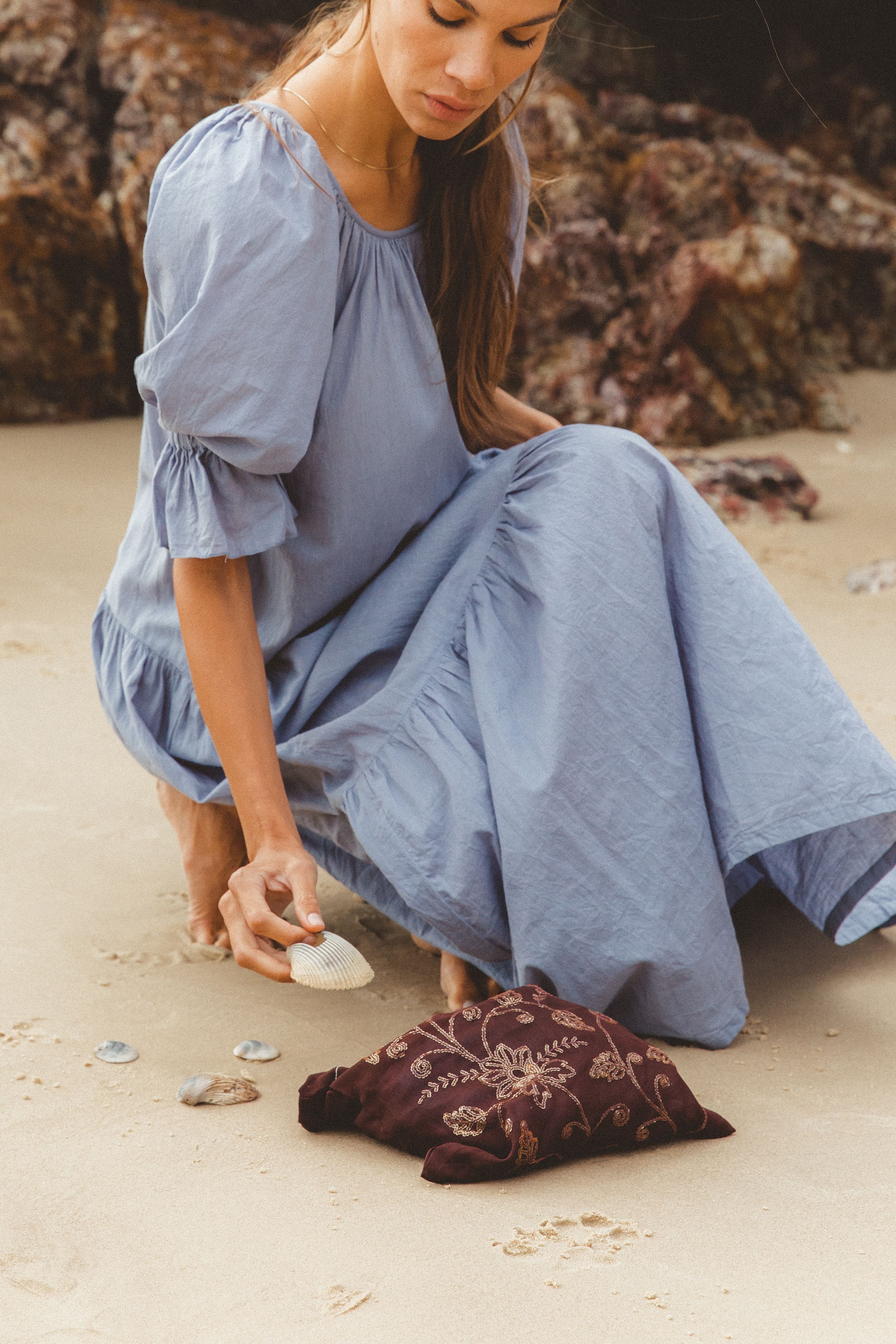 Sahana Gown ~ Blue Lagoon - Image 21