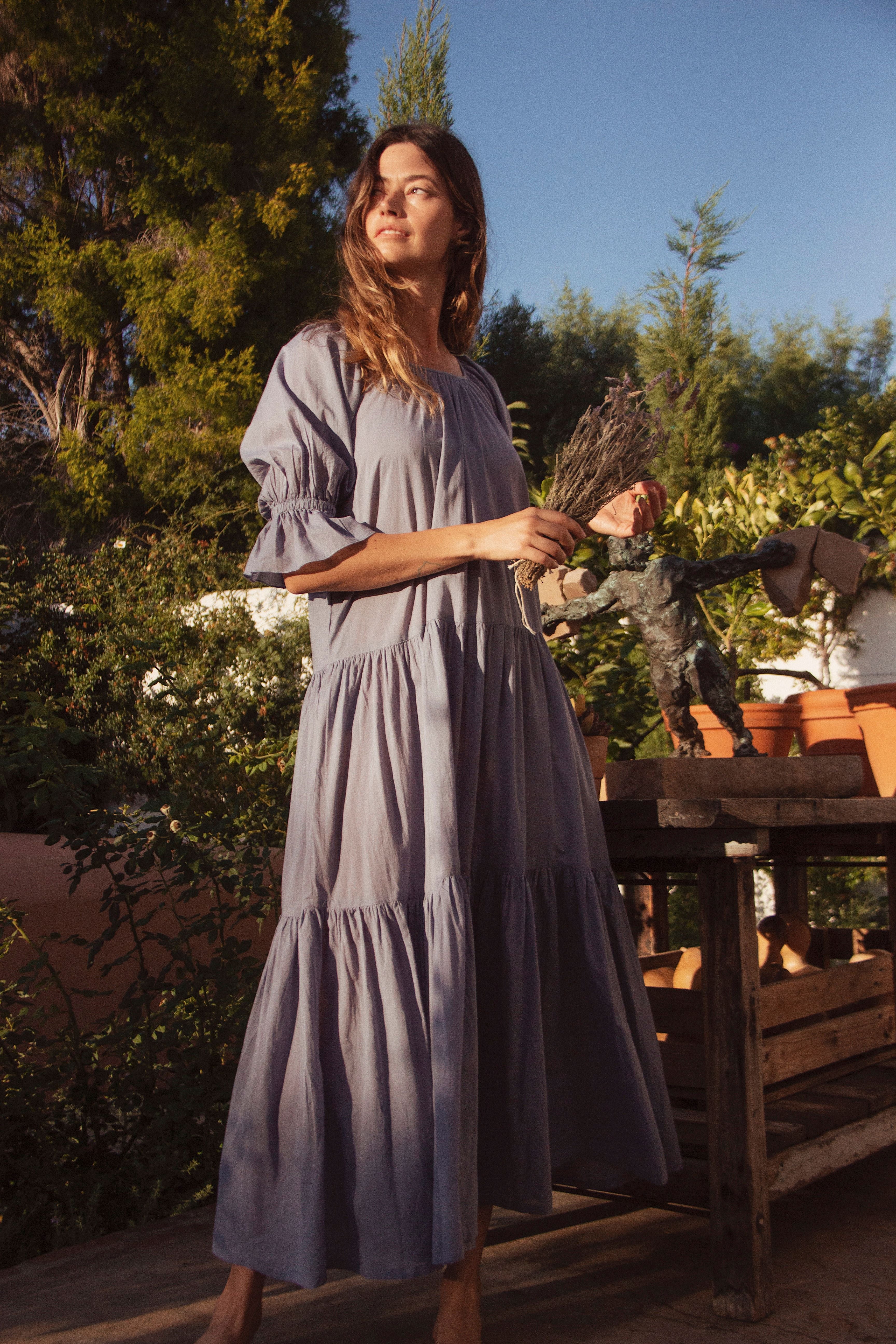 Sahana Gown ~ Blue Lagoon - Image 5