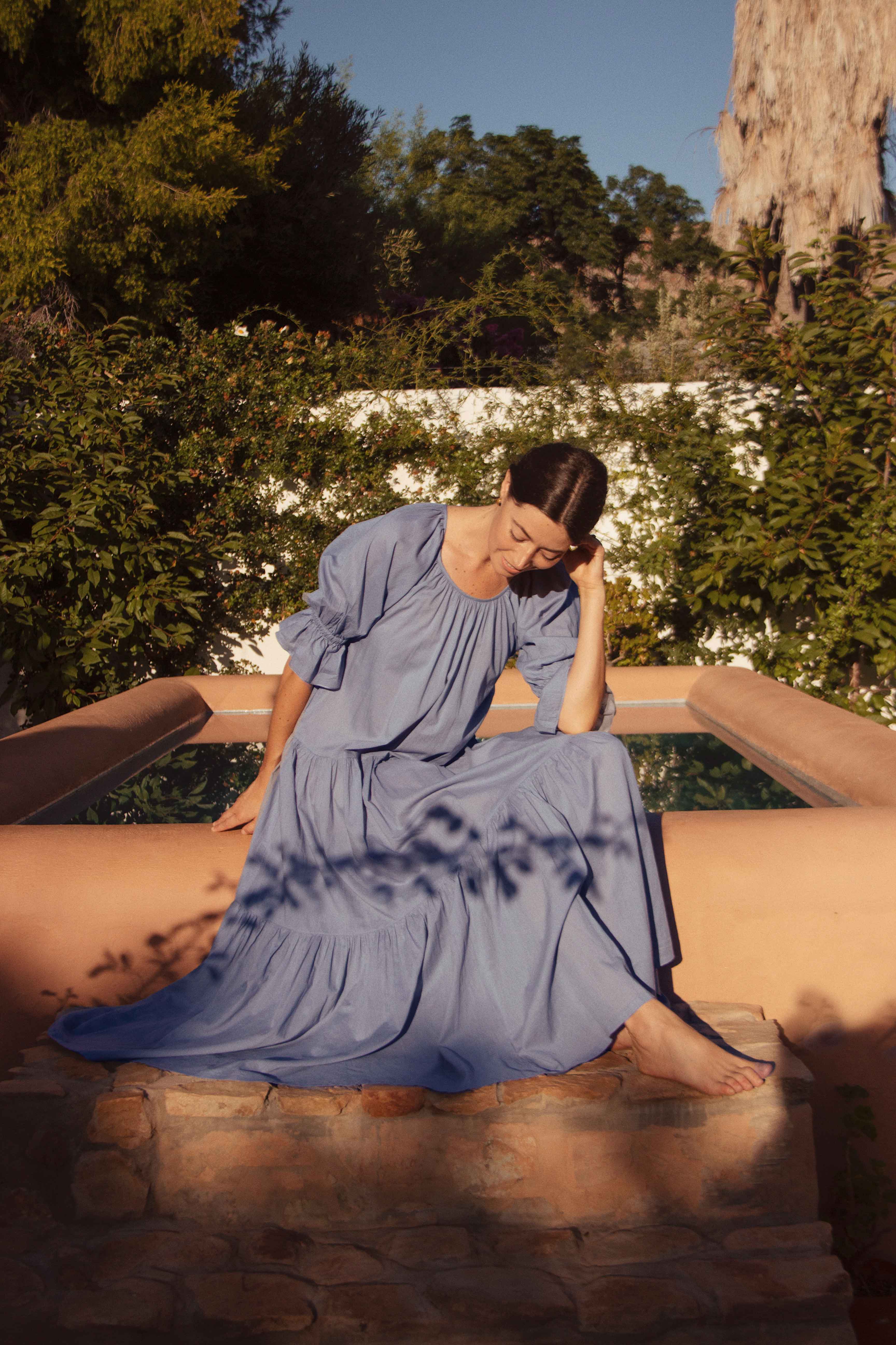 Sahana Gown ~ Blue Lagoon - Image 7